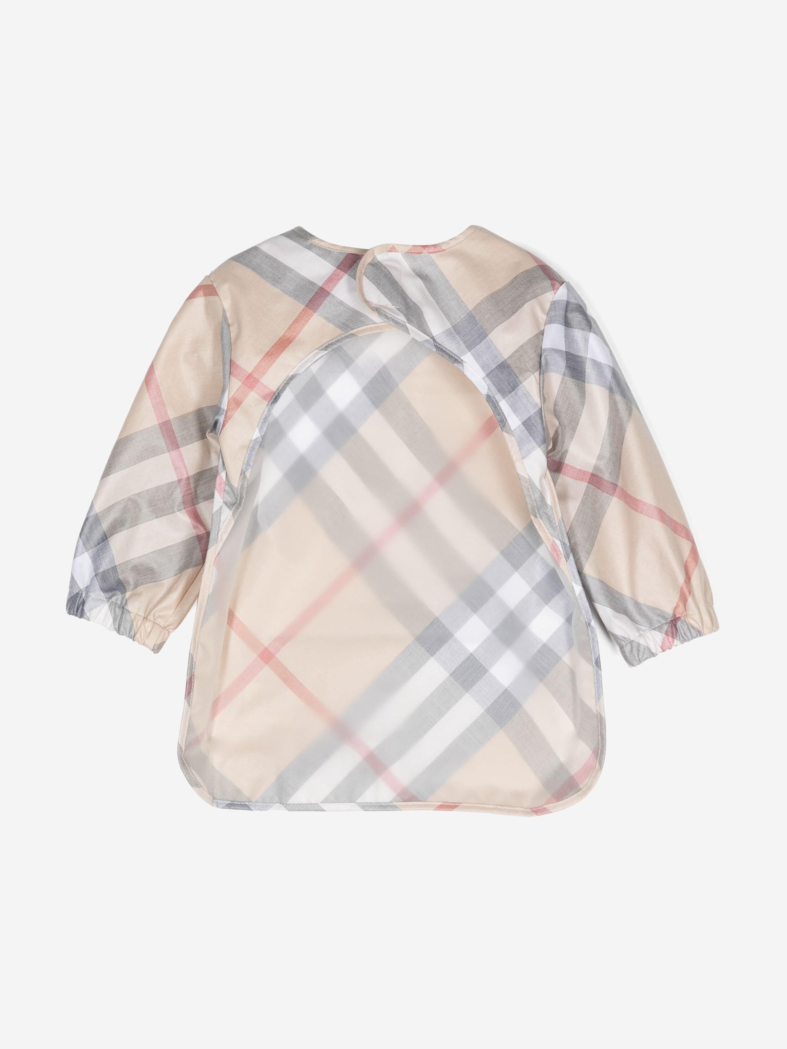 Baby Shay Check Bib in Beige