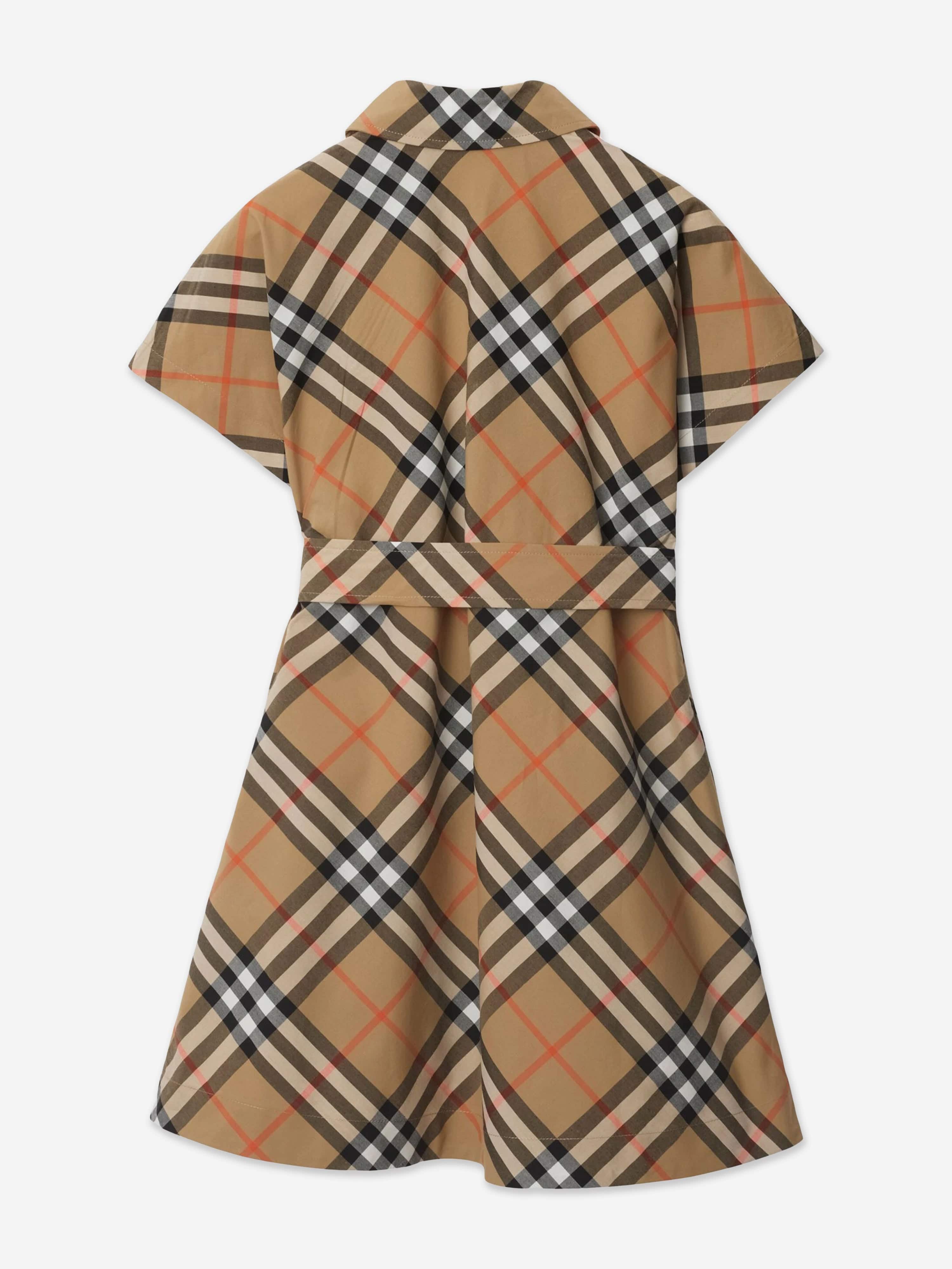 【BURBERRY】 メガチェック　ワンピース　6Y 116cm BURBERRY】 メガチェック ワンピース 6Y 116cm BURBERRY