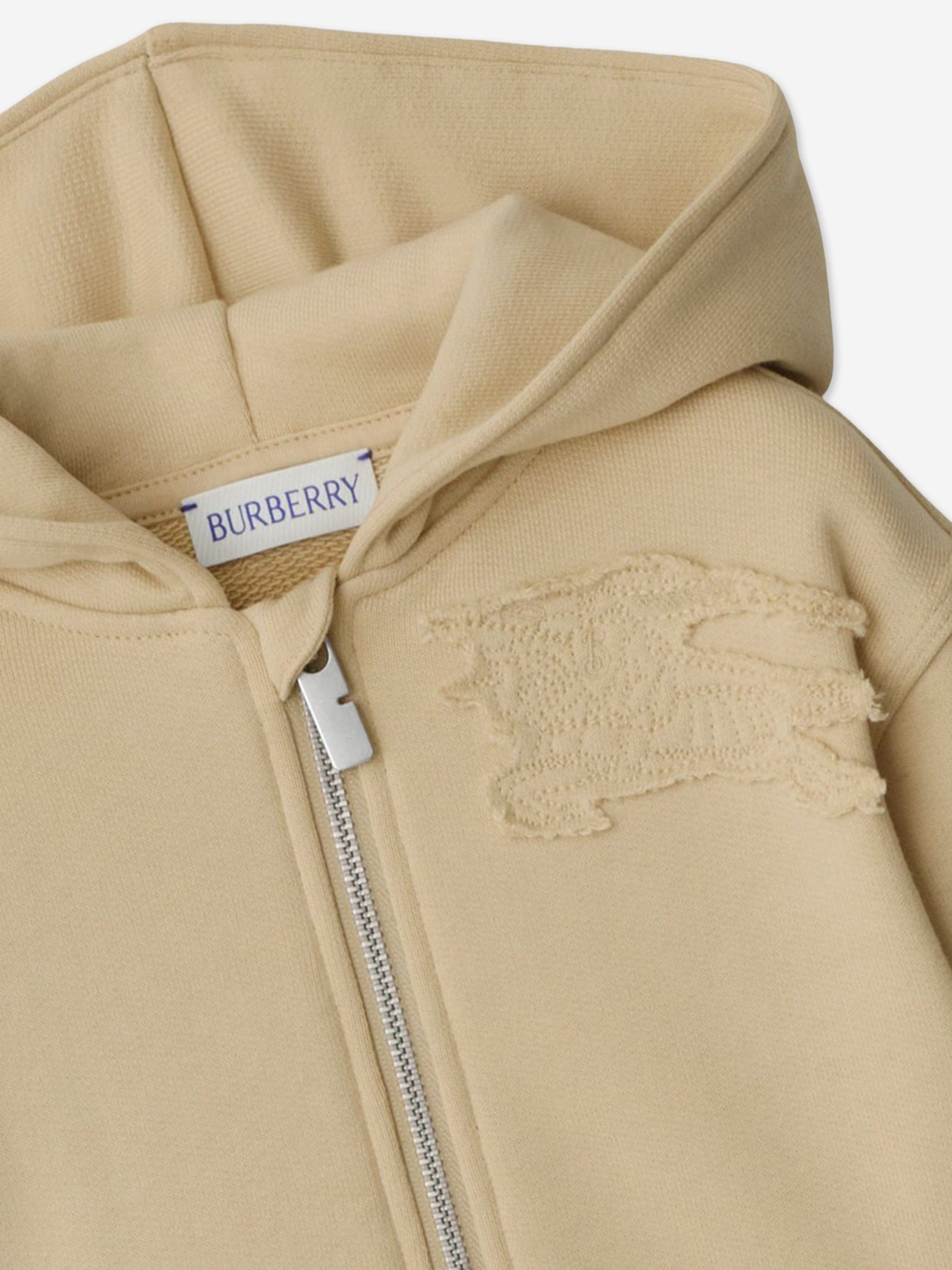 Baby Girls Zip Up Top in Beige