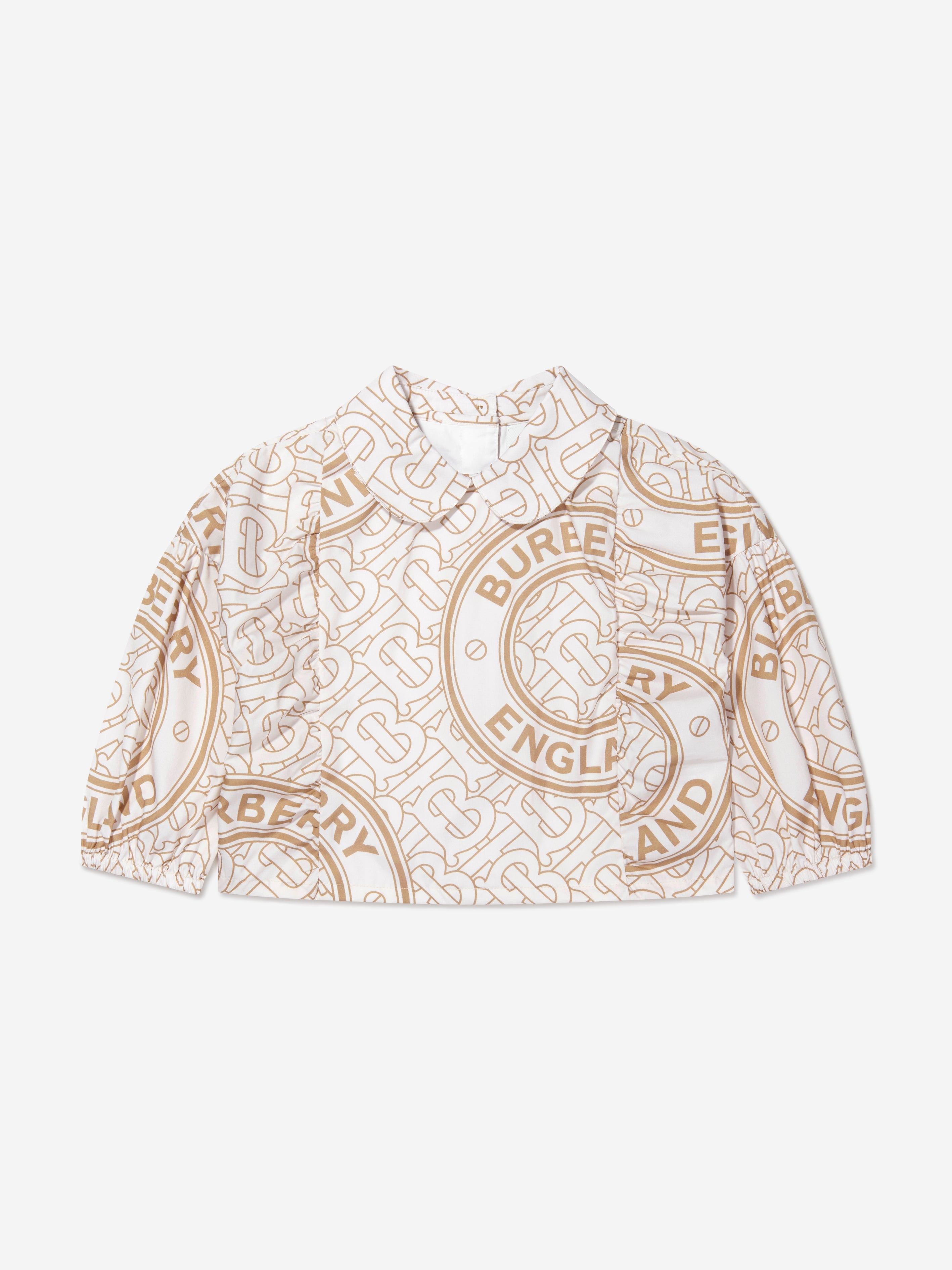 Girls Elora Logo Print Blouse