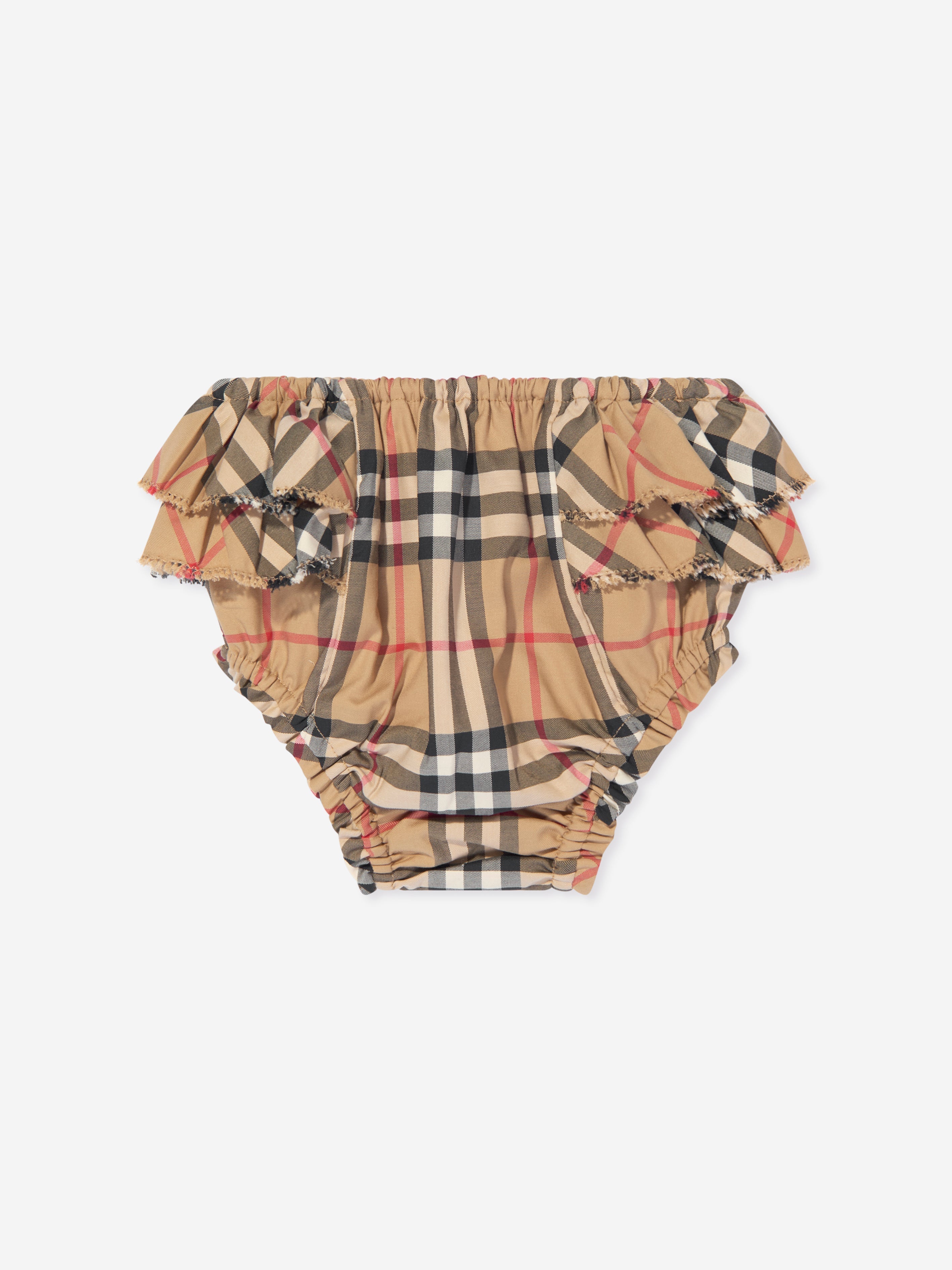 Baby Girls Archive Check Penelope Knickers in Beige