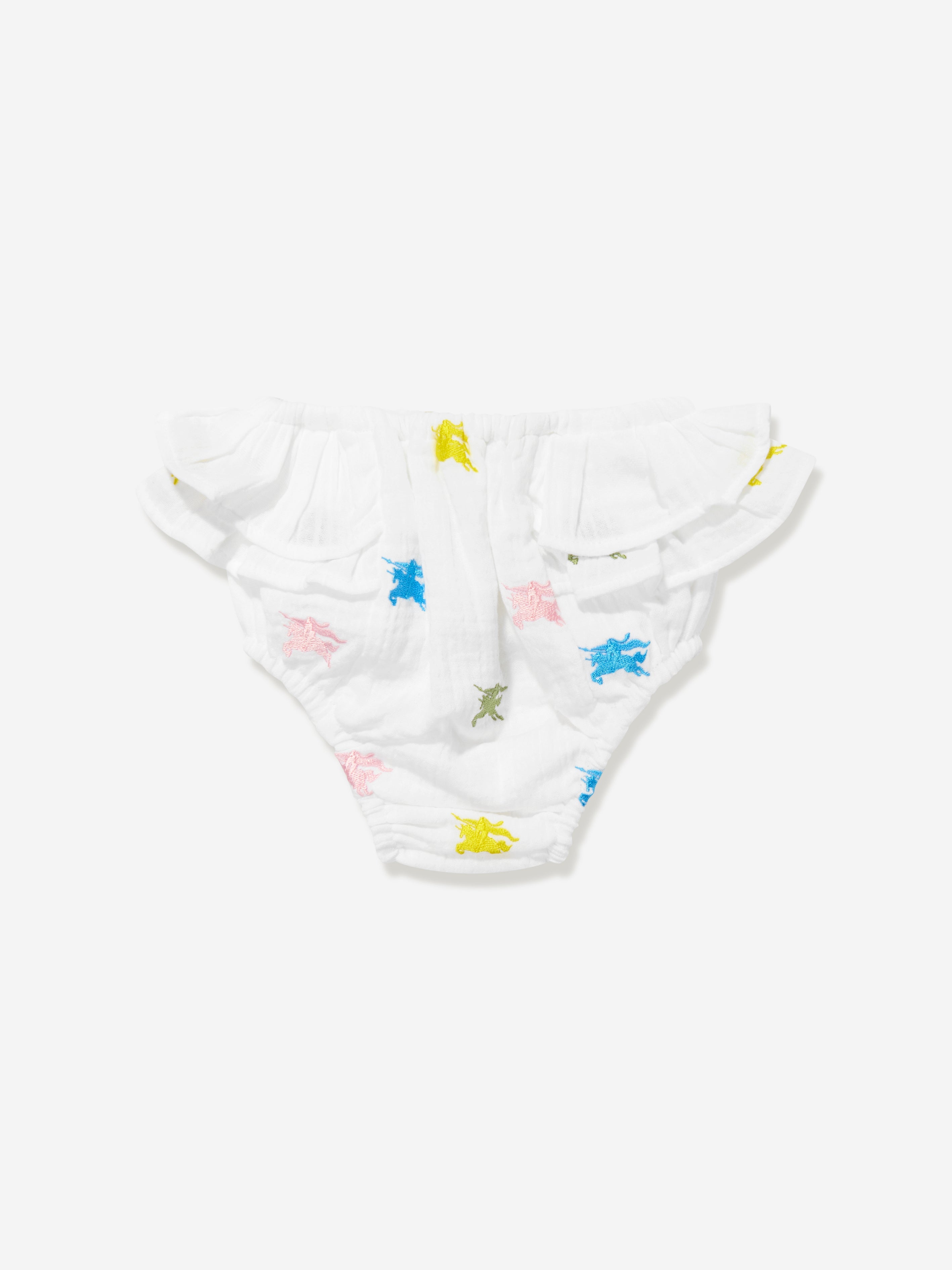 Baby Girls EKD Bethan Dress With Knickers in White