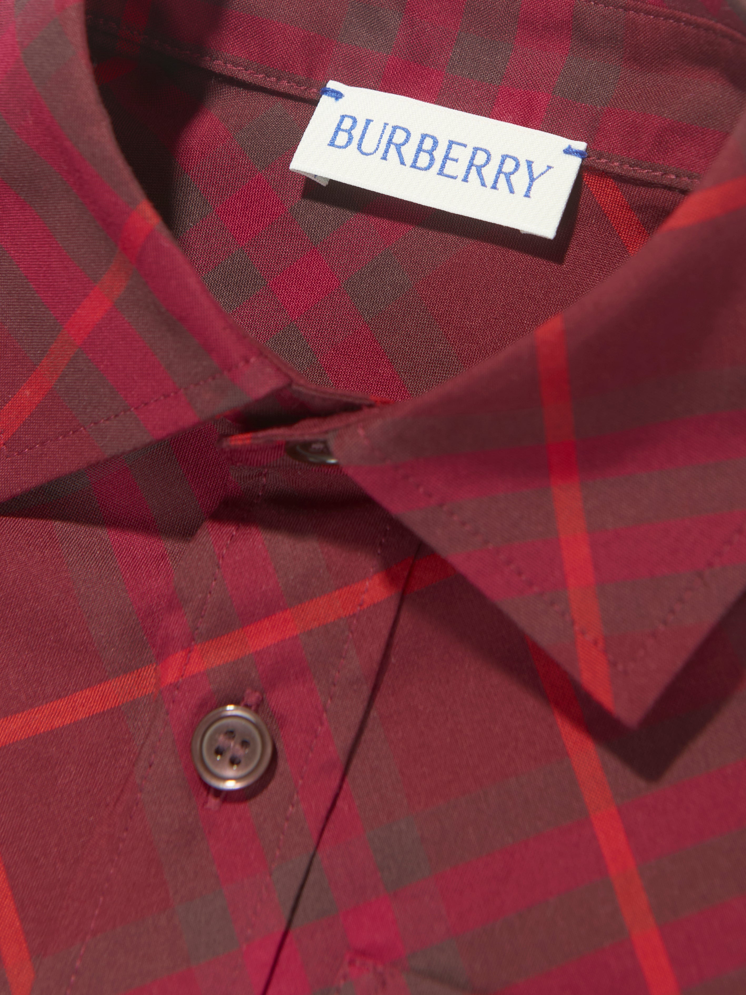 Boys Check Angelo Shirt in Red