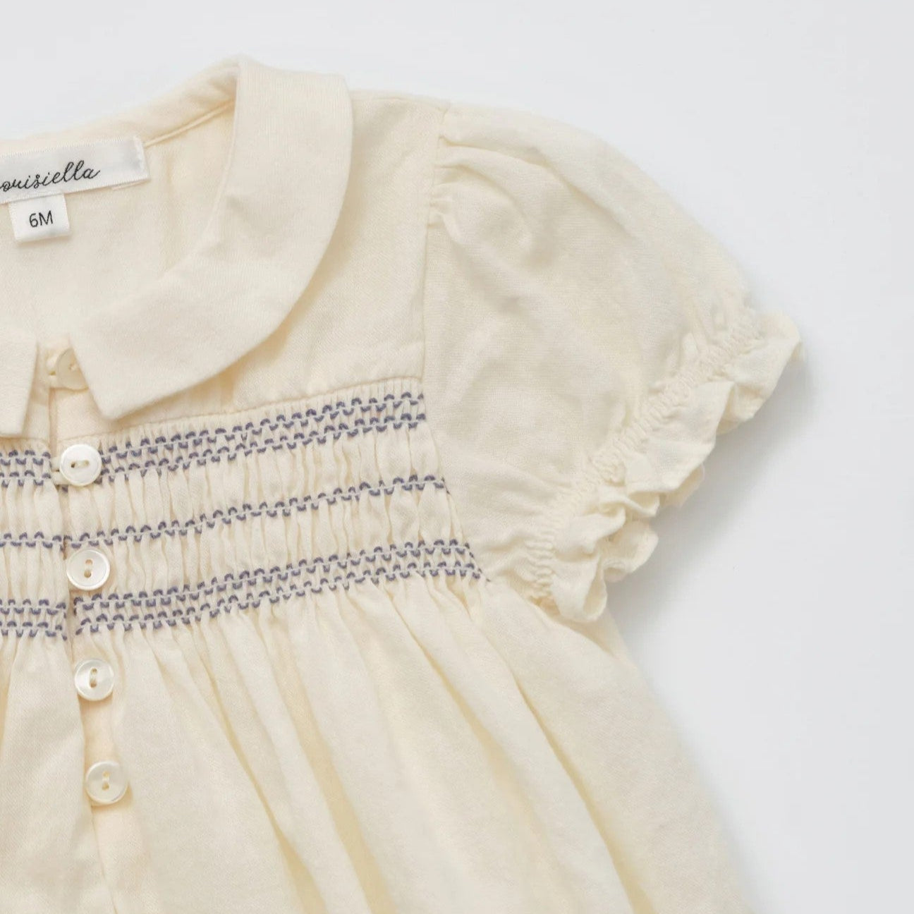 Baby Girls Cream Cotton Bodysuit Set