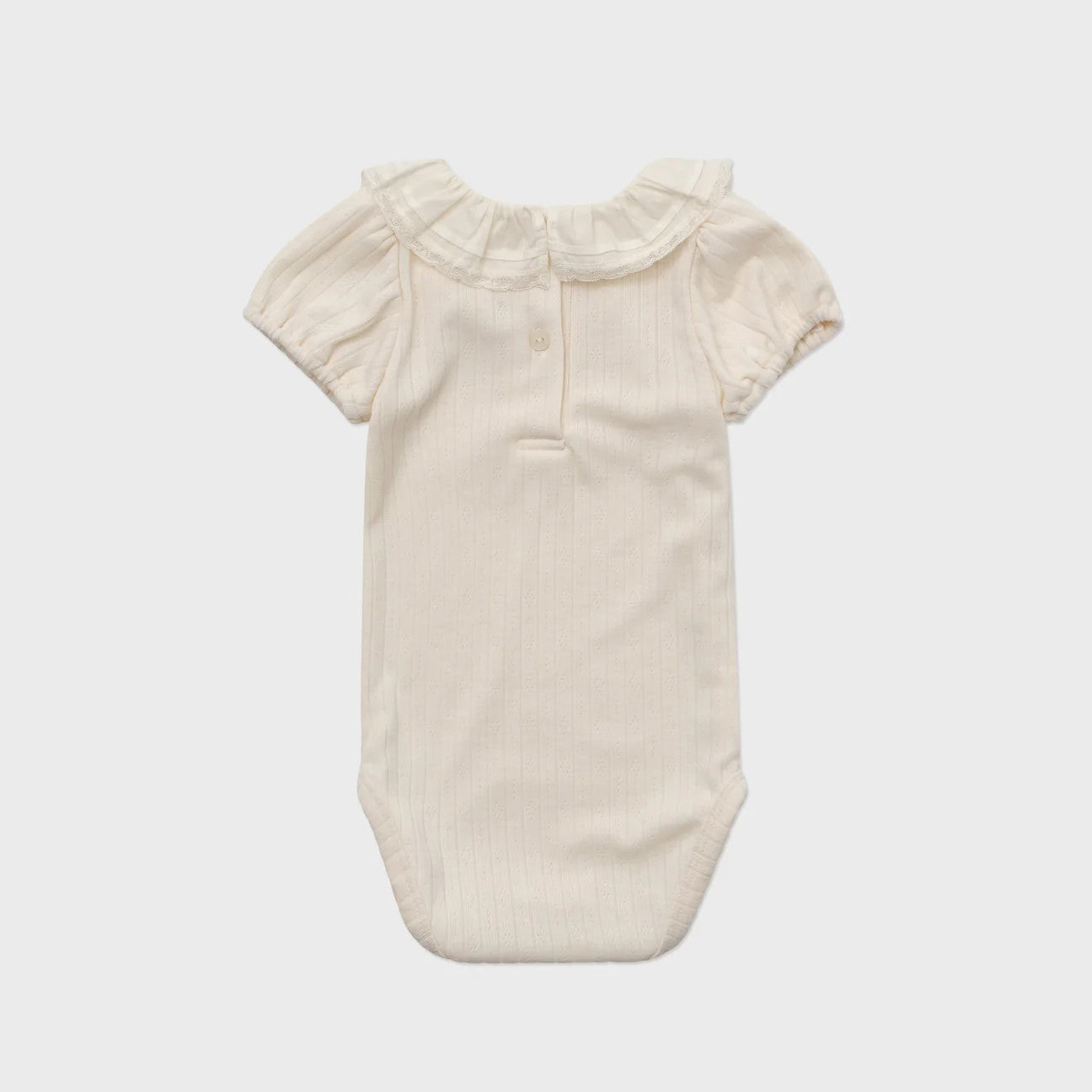 Baby Girls Cream Doll Collar Bodysuit