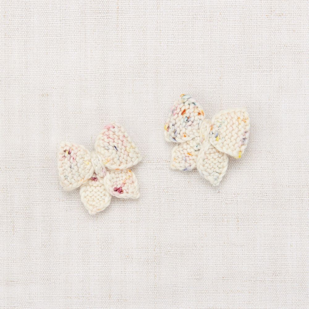 Girls White Bow Hair Clips