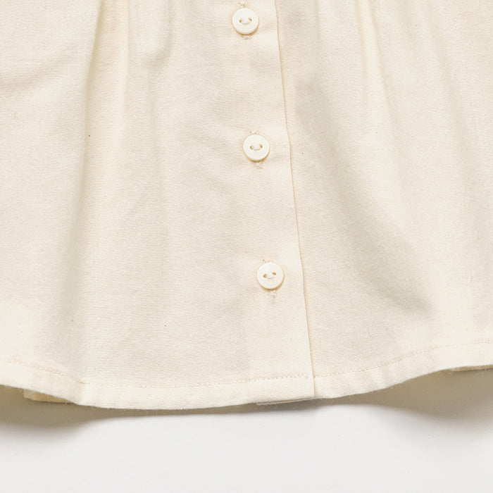 Chemisier bébé fille en coton crème