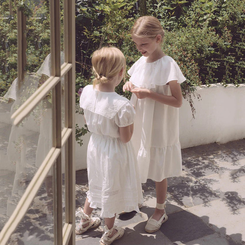 Girls White Cotton Blouse