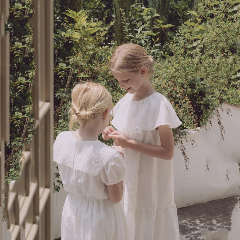 Girls White Cotton Blouse