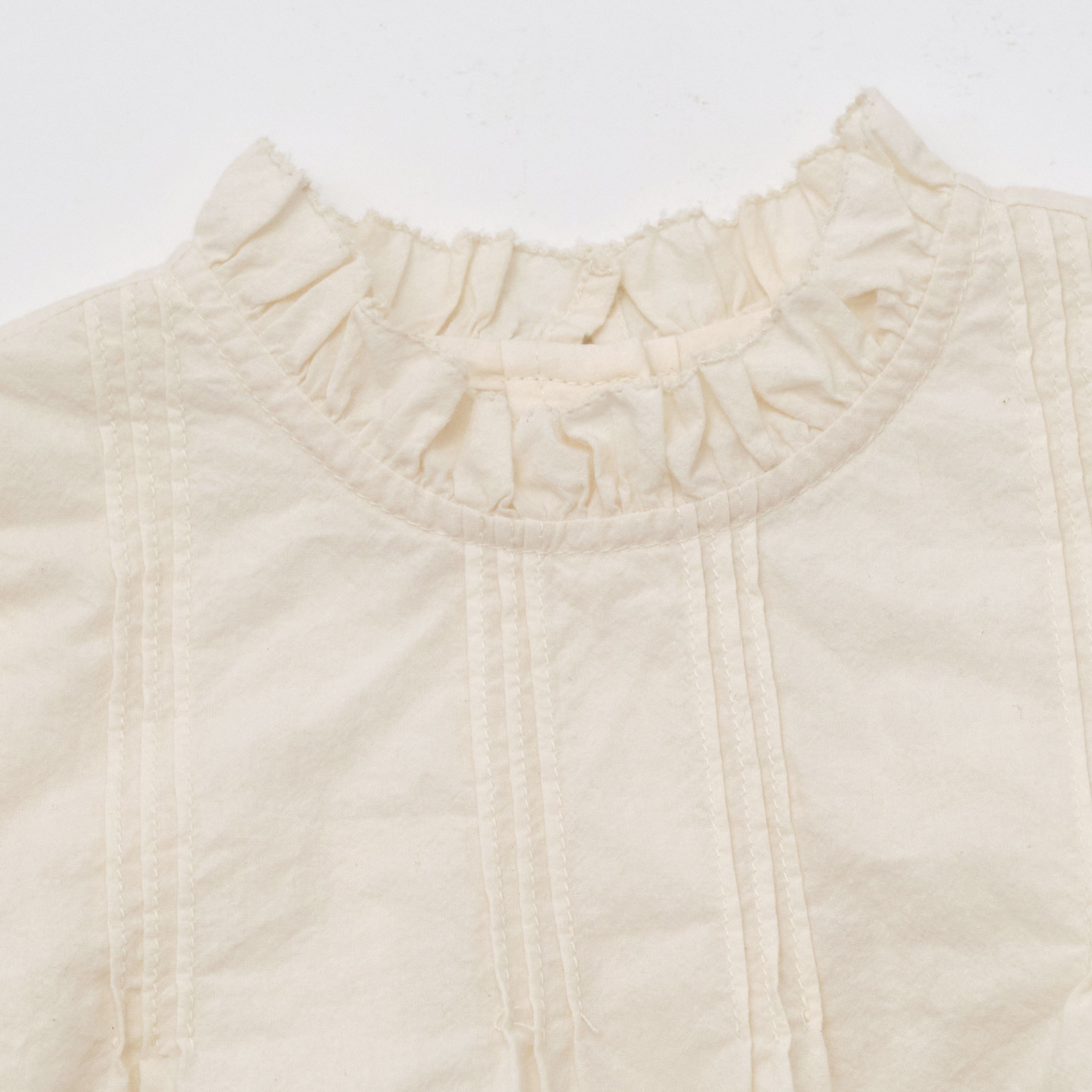 Girls White Cotton Shirt