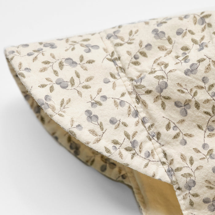 Chapeau en coton blanc à motif floral pour bébés filles