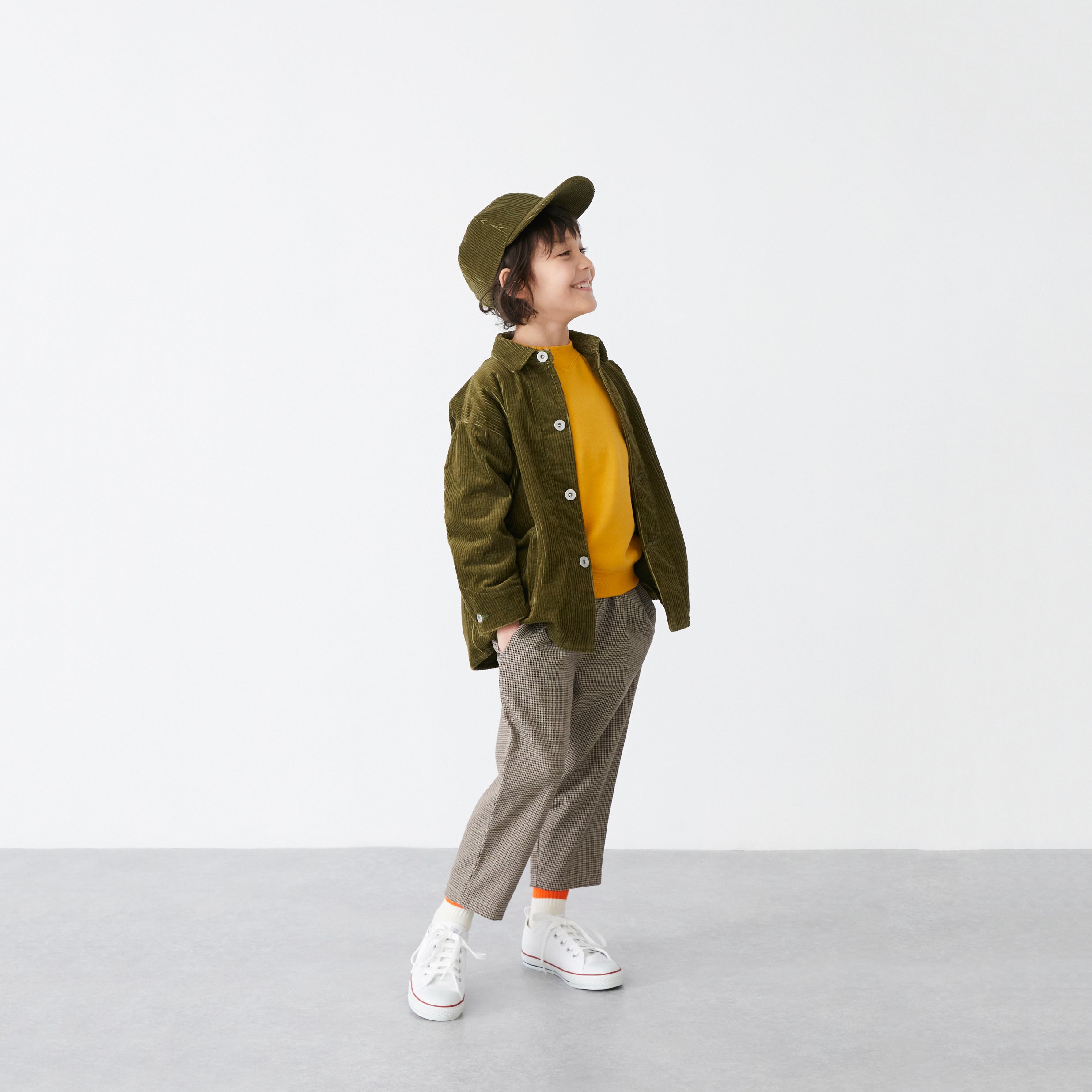 Boys & Girls Olive Corduroy Jacket