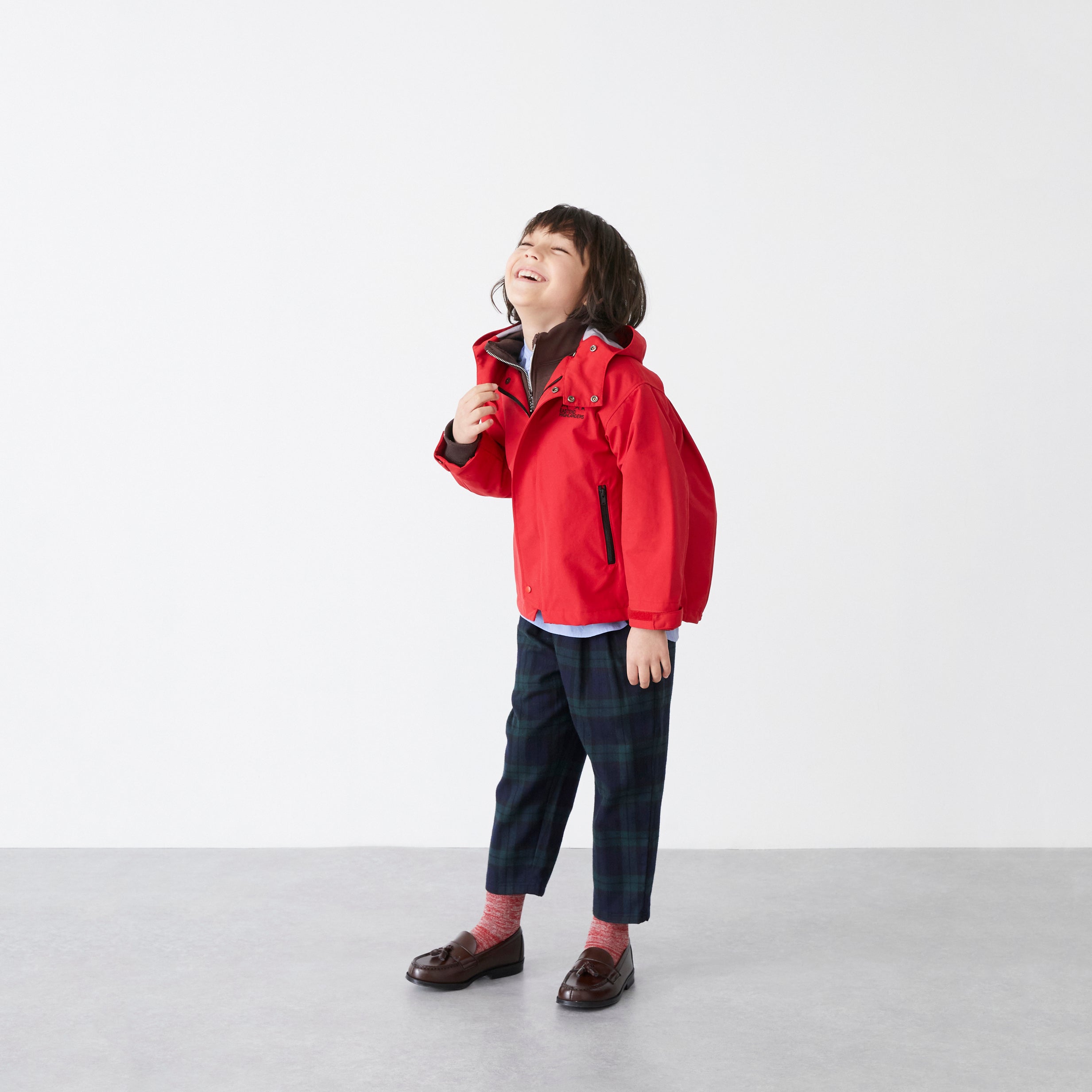 Boys & Girls Red Hooded Jacket