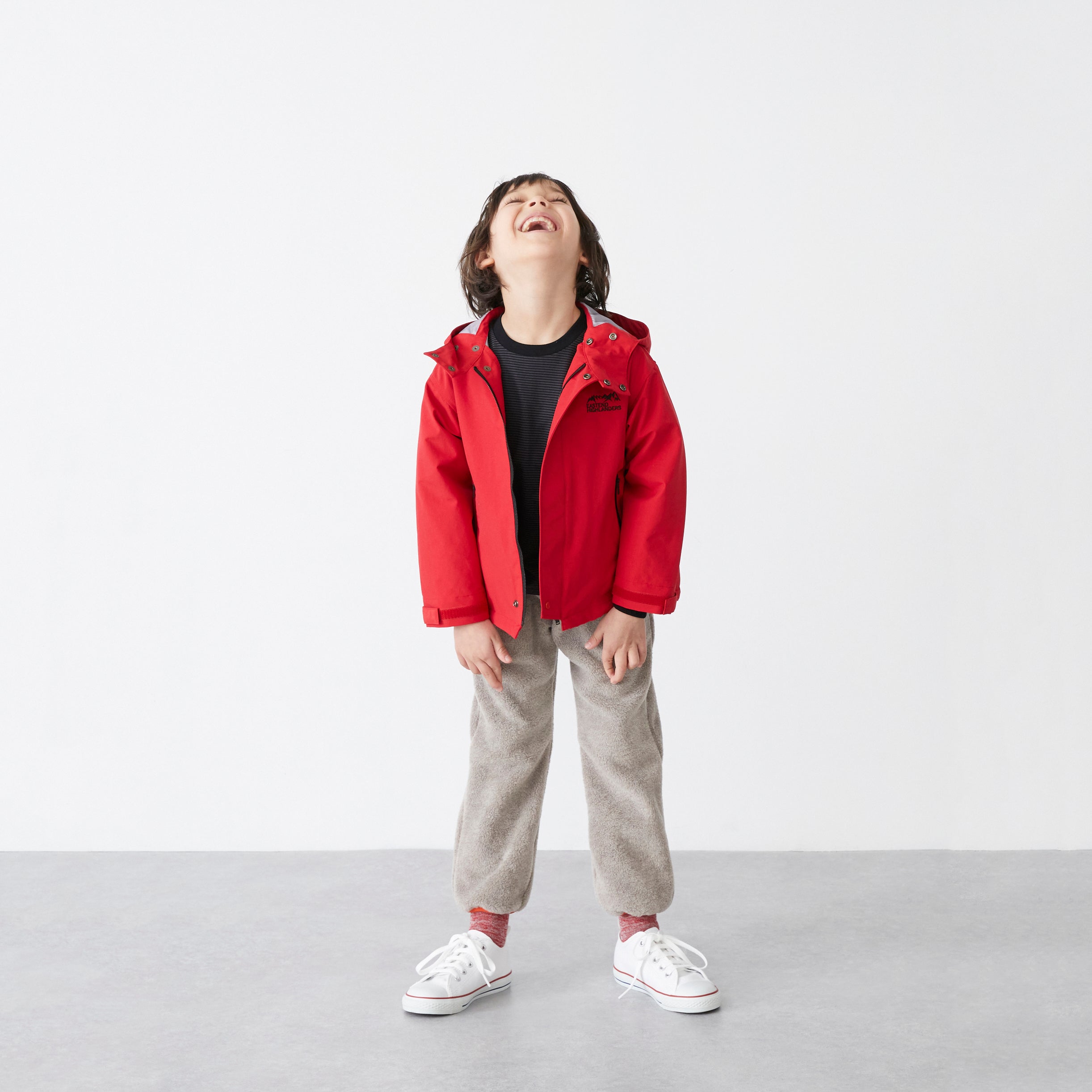 Boys & Girls Red Hooded Jacket