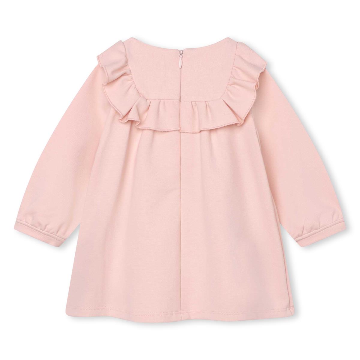 Baby Girls Pink Embroidered Dress