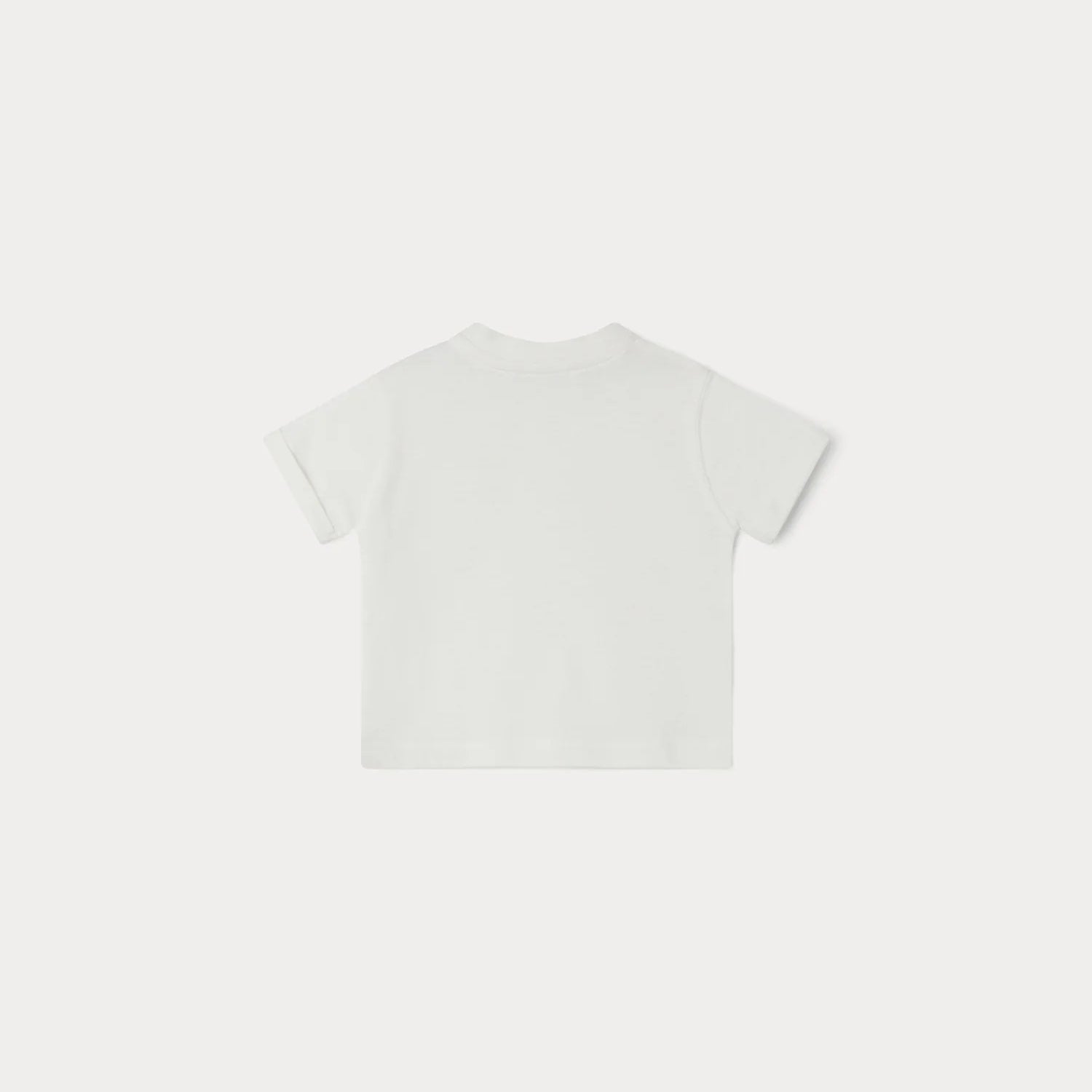 Baby Boys & Girls White Cotton T-Shirt