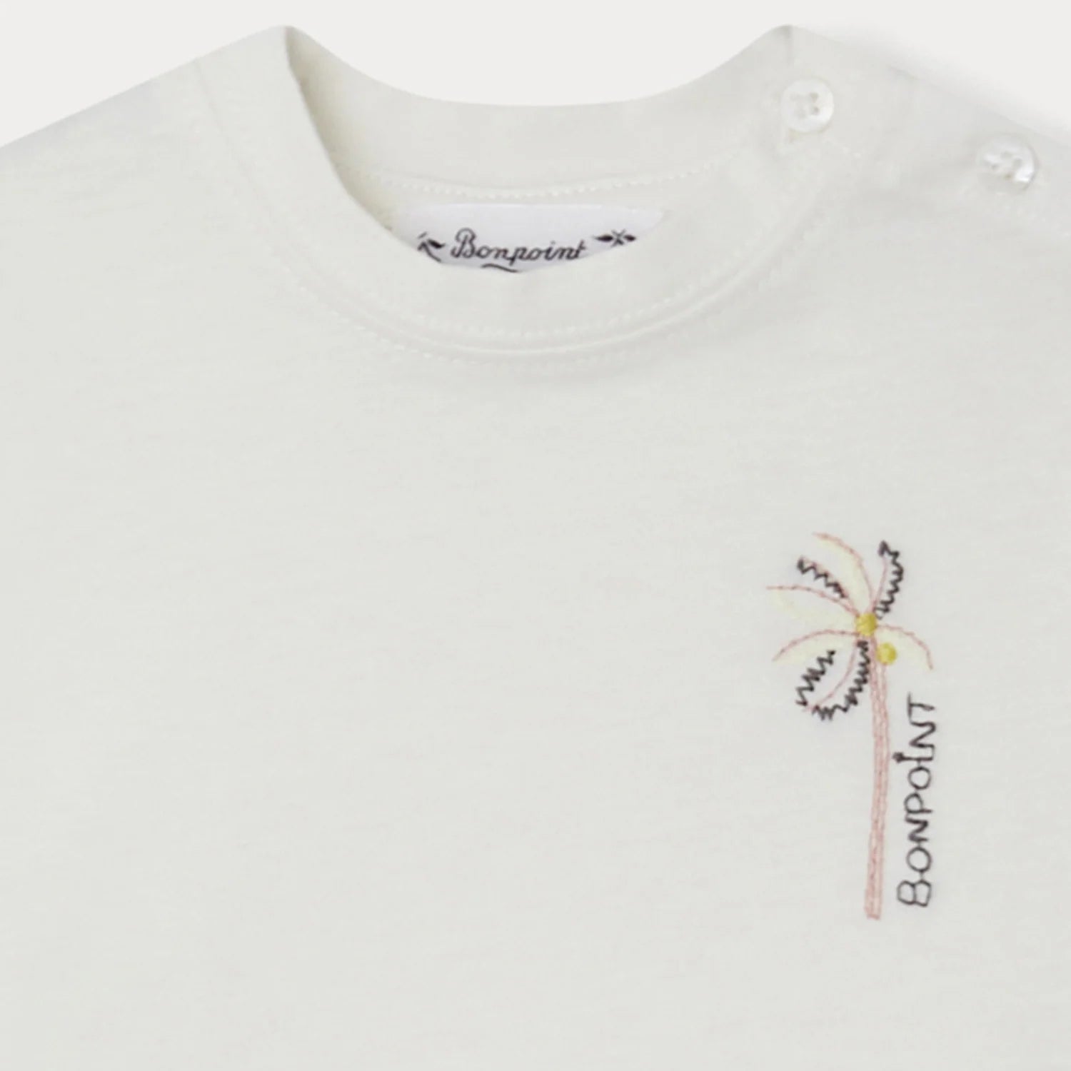 Baby Boys & Girls White Cotton T-Shirt