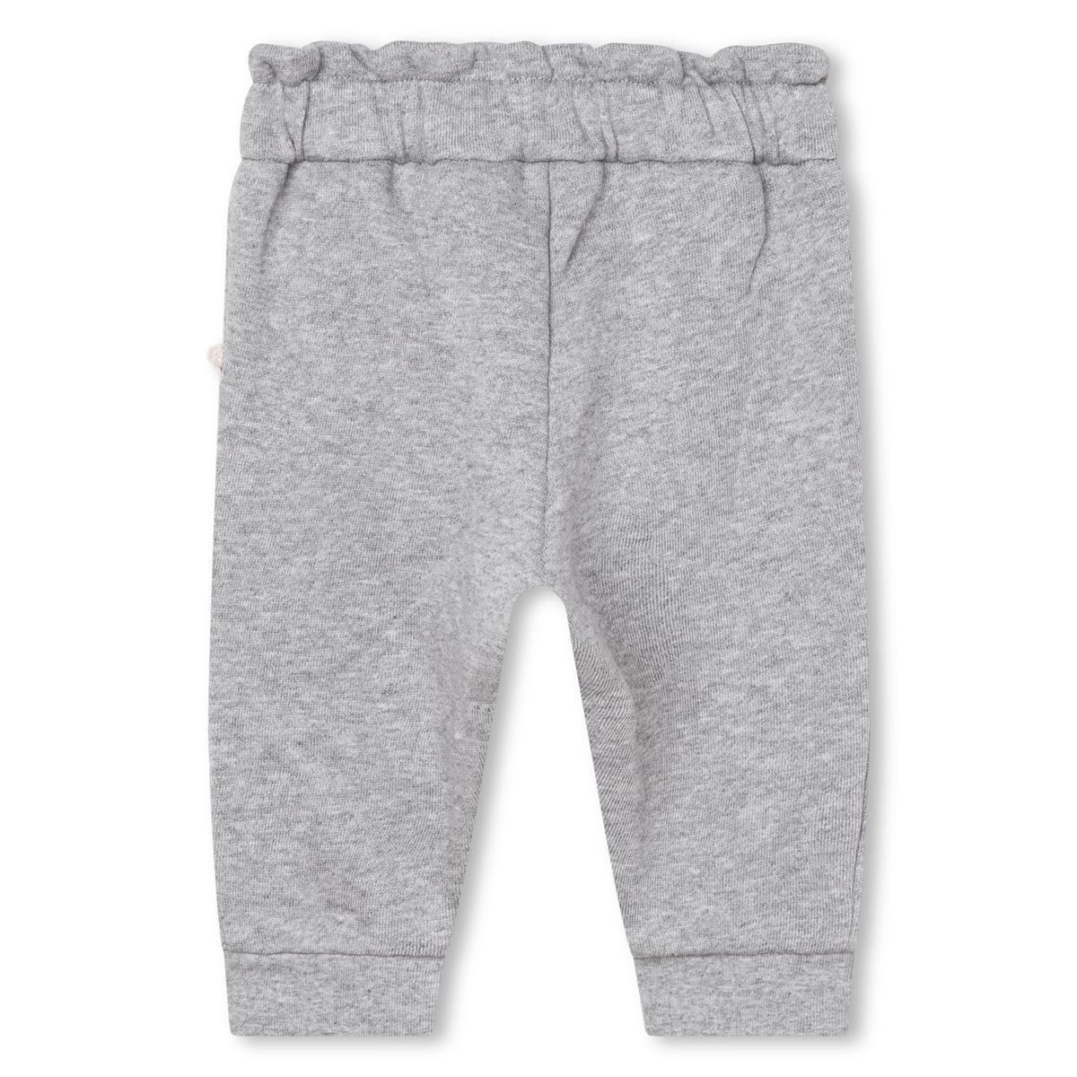 Baby Girls Grey Cotton Trousers