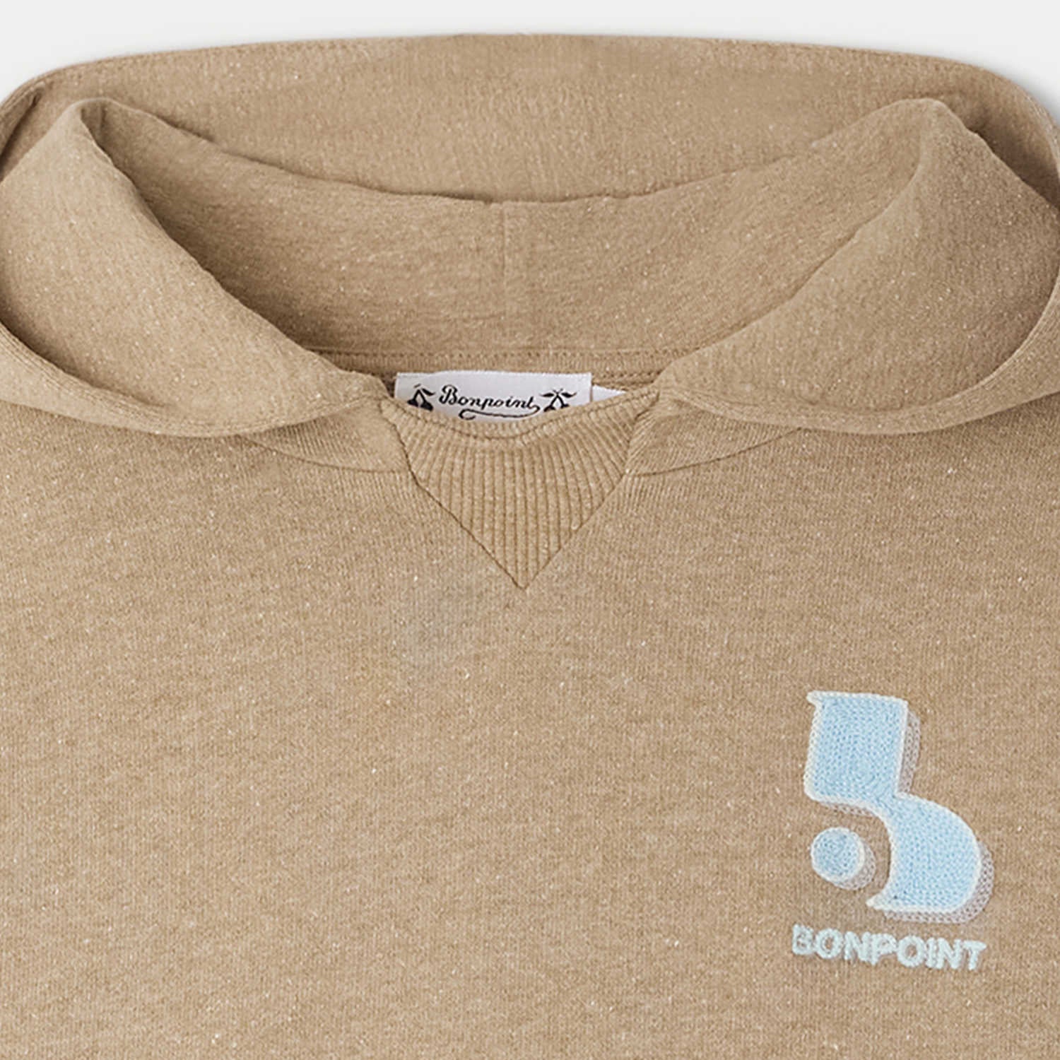 Boys Camel Hooded Sweatshirt