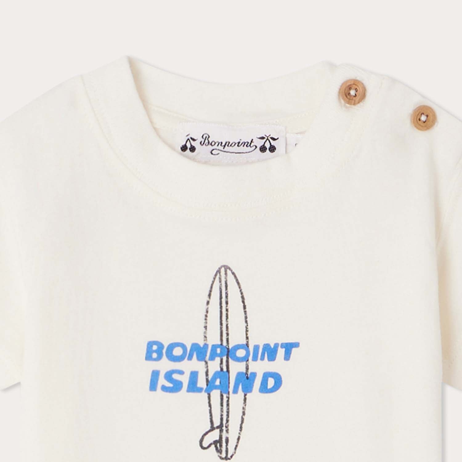 Baby Boys & Girls White Logo Cotton T-Shirt