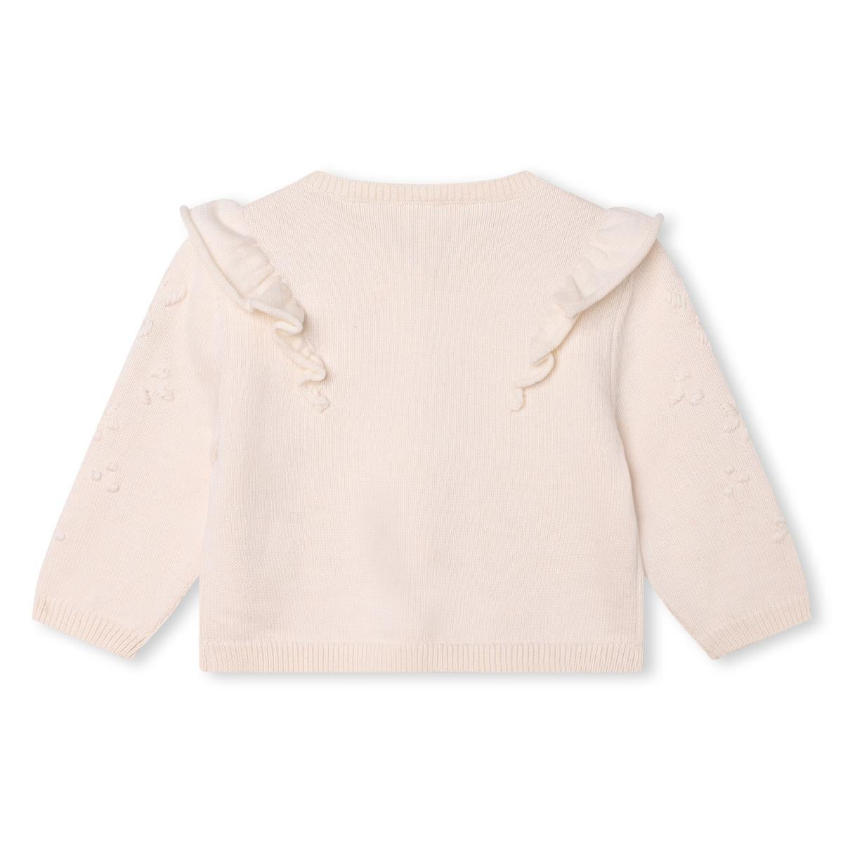 Baby Girls Pink Cotton Cardigan