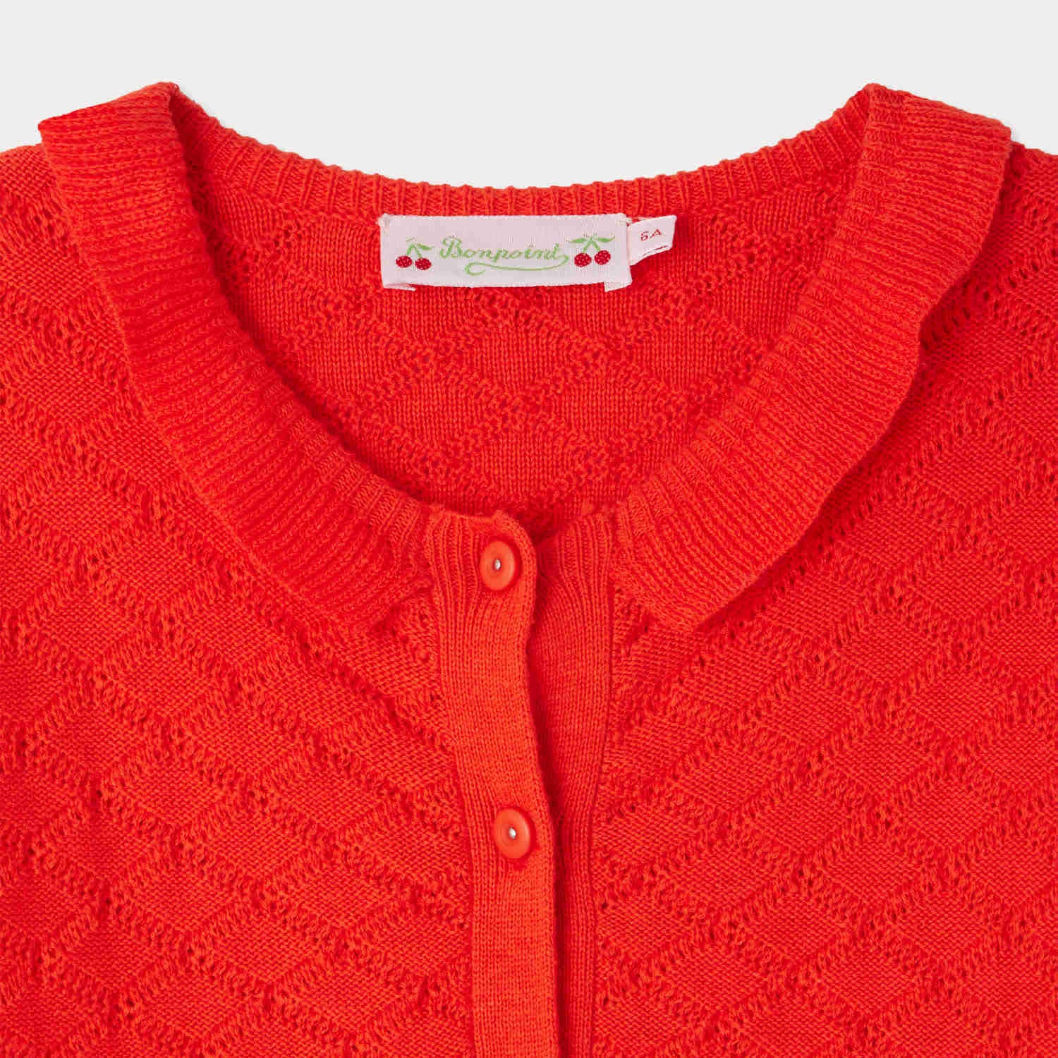 Girls Poppy Knit Cotton Cardigan