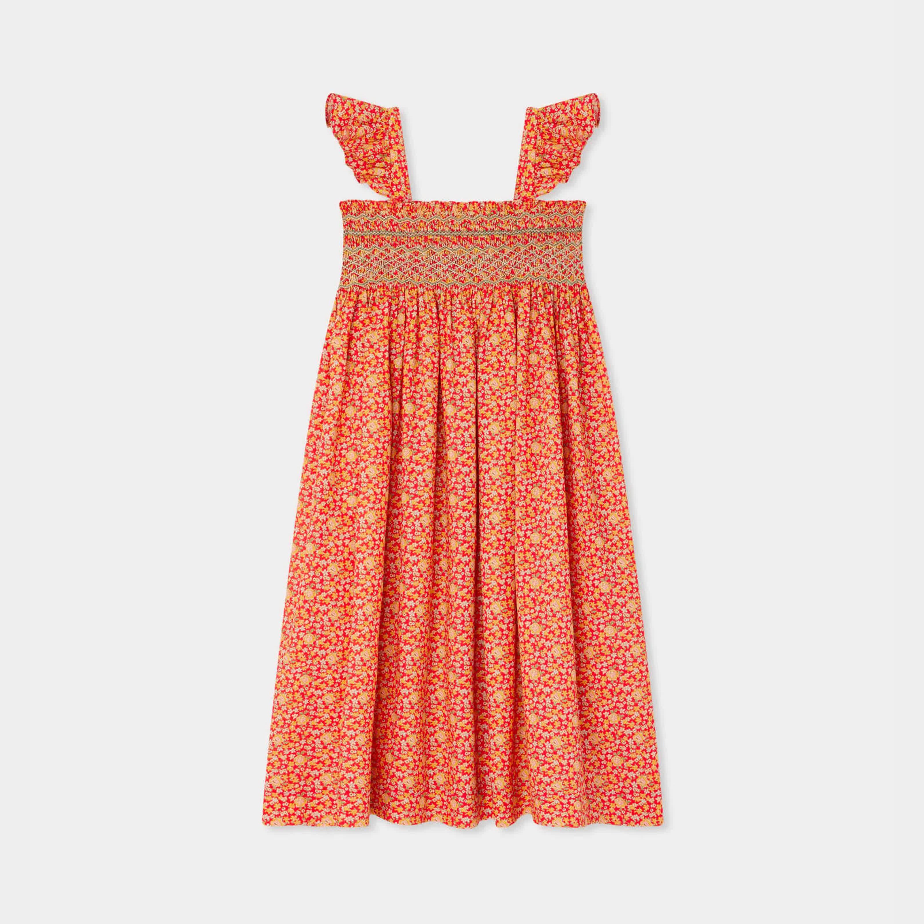 Girls Poppy Floral Cotton Dress