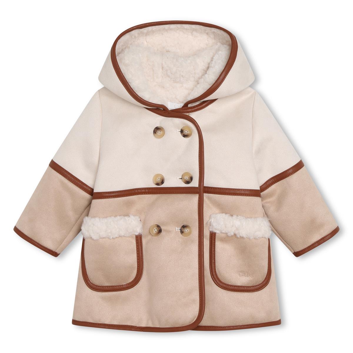 Baby Girls Beige Coat