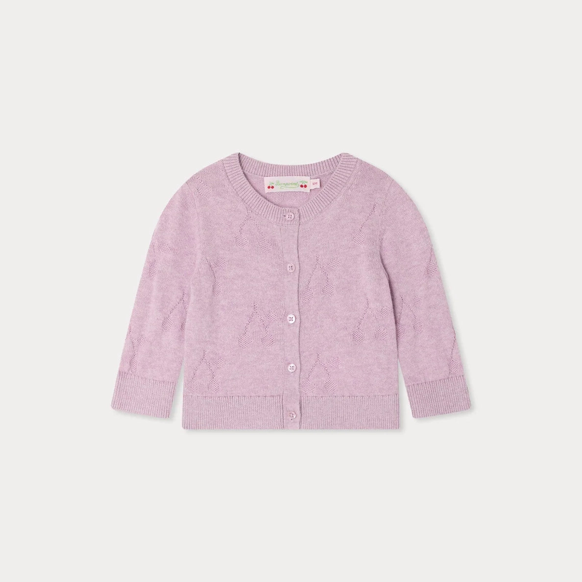 Baby Girls Lilac Cotton Cardigan