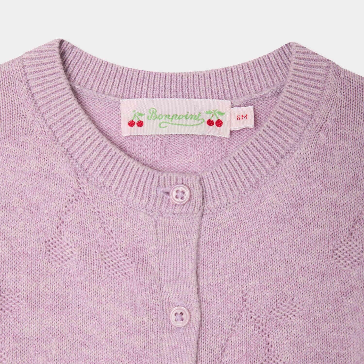 Baby Girls Lilac Cotton Cardigan