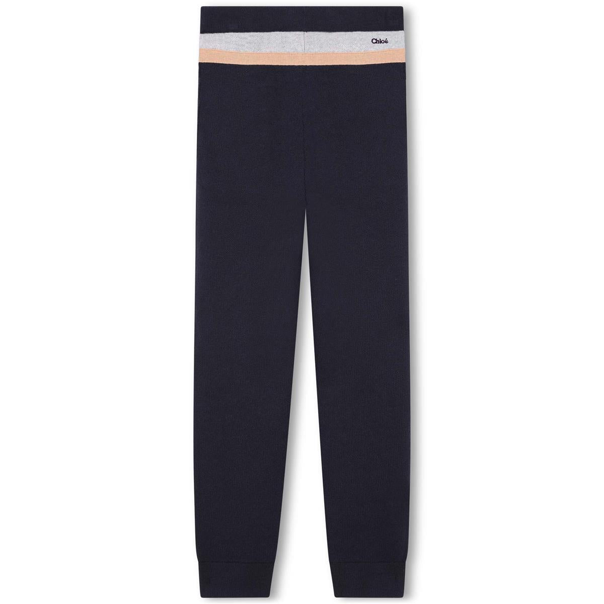 Girls Blue Cotton Trousers