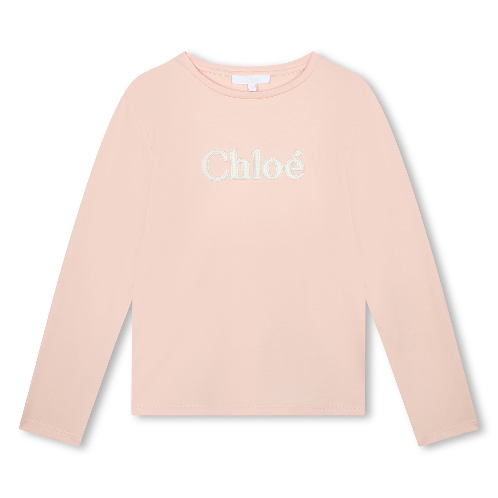 Girls Pink Logo Cotton T-Shirt