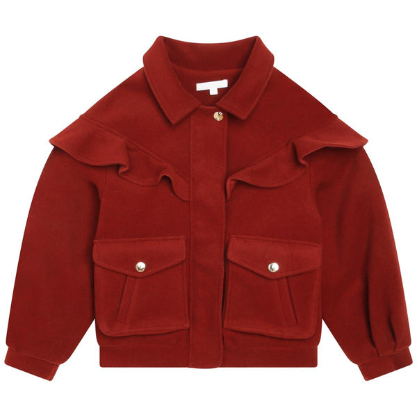 Girls Dark Red Jacket