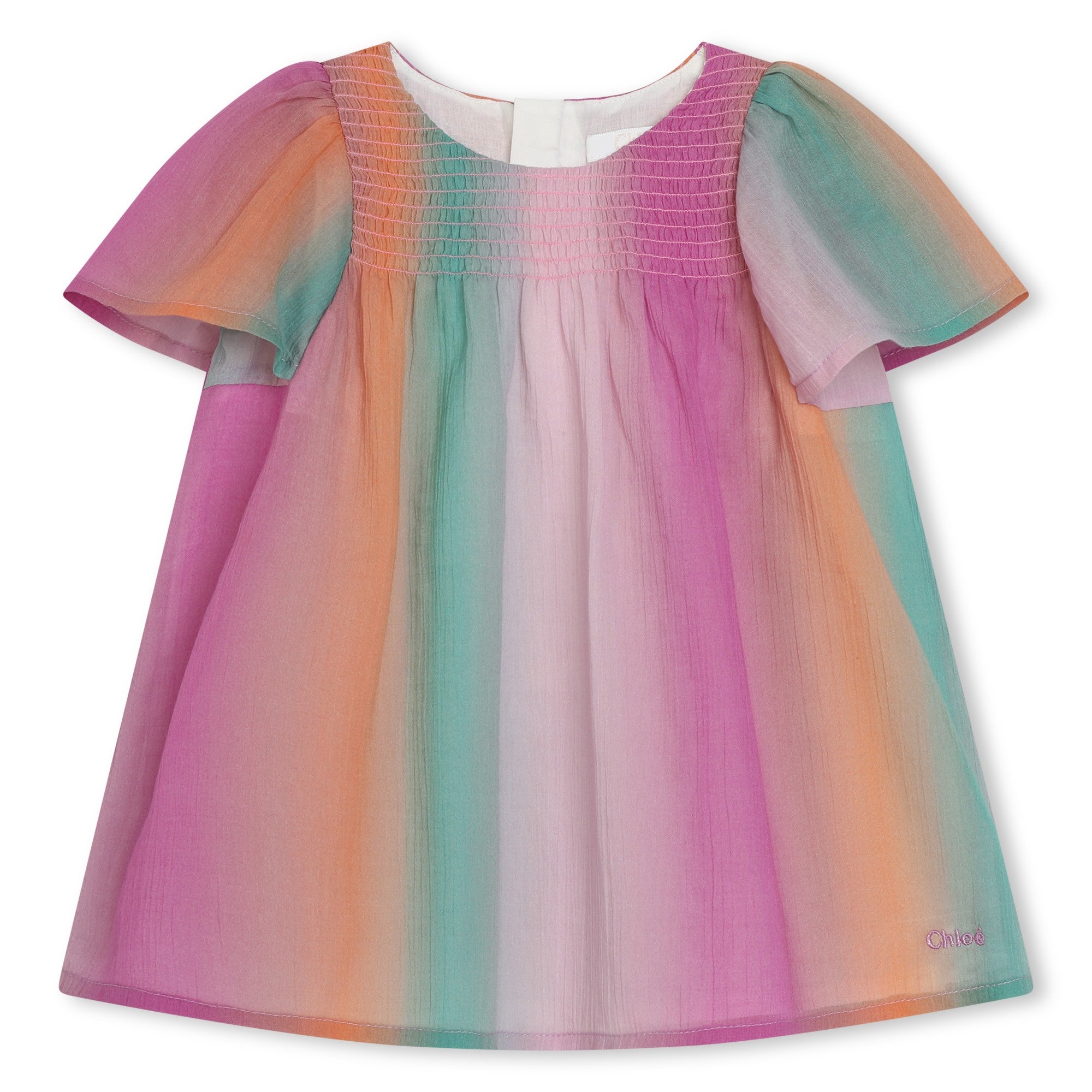 Baby Girls Multicolor Cotton Dress
