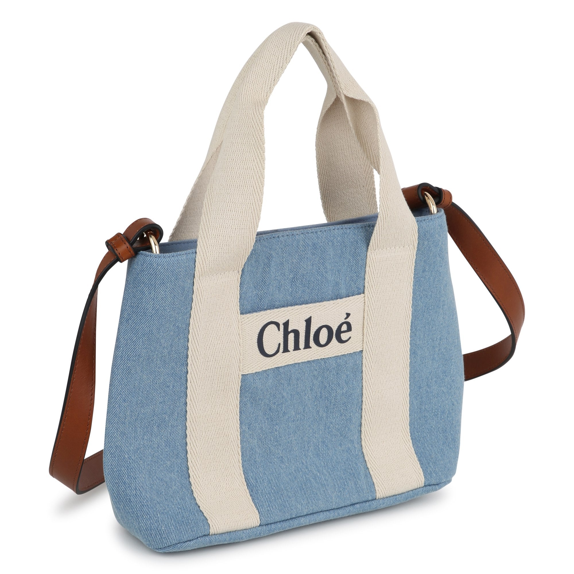 Girls Blue Denim Shoulder Bag