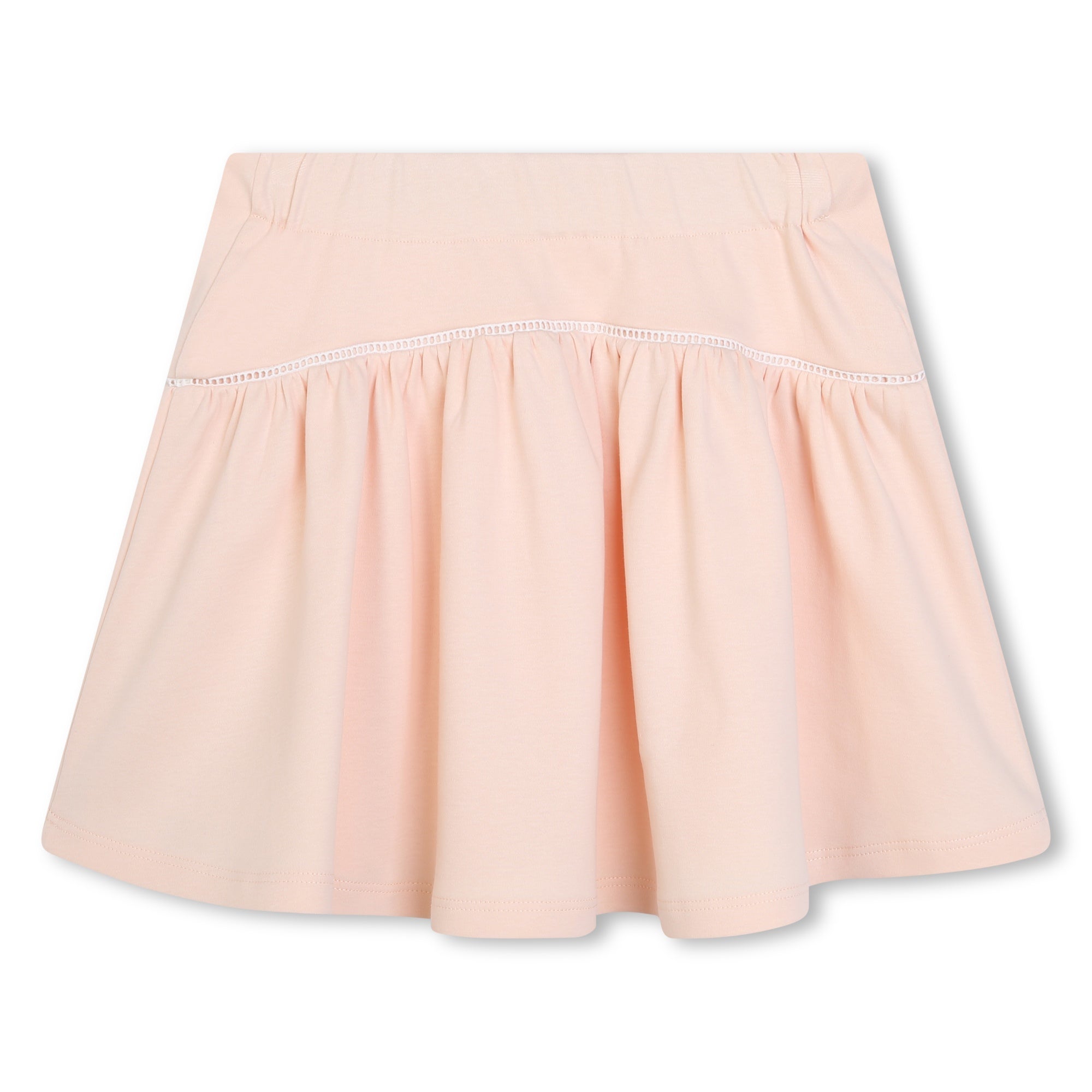 Girls Light Pink Cotton Skirt