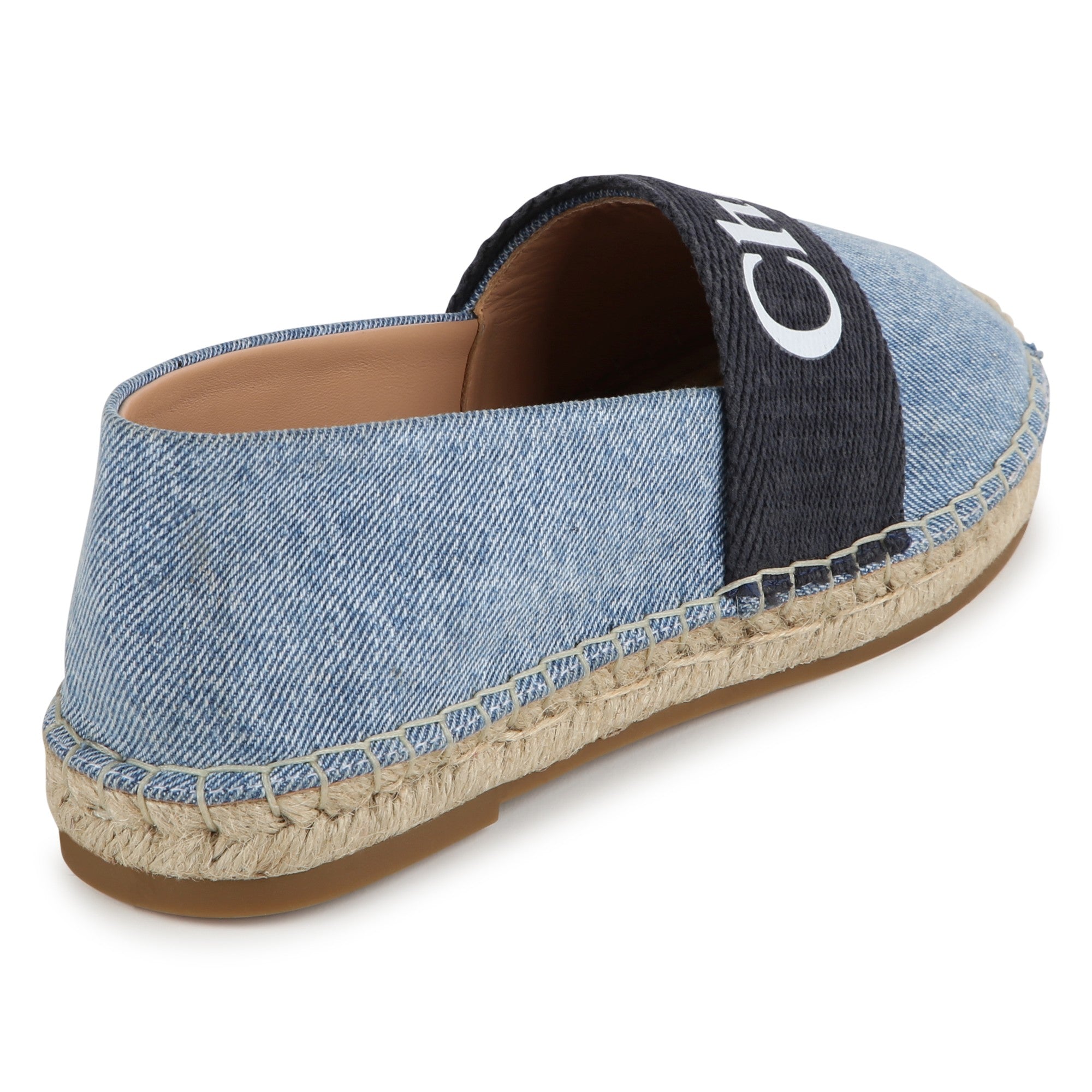Girls Blue Logo Flat Shoes
