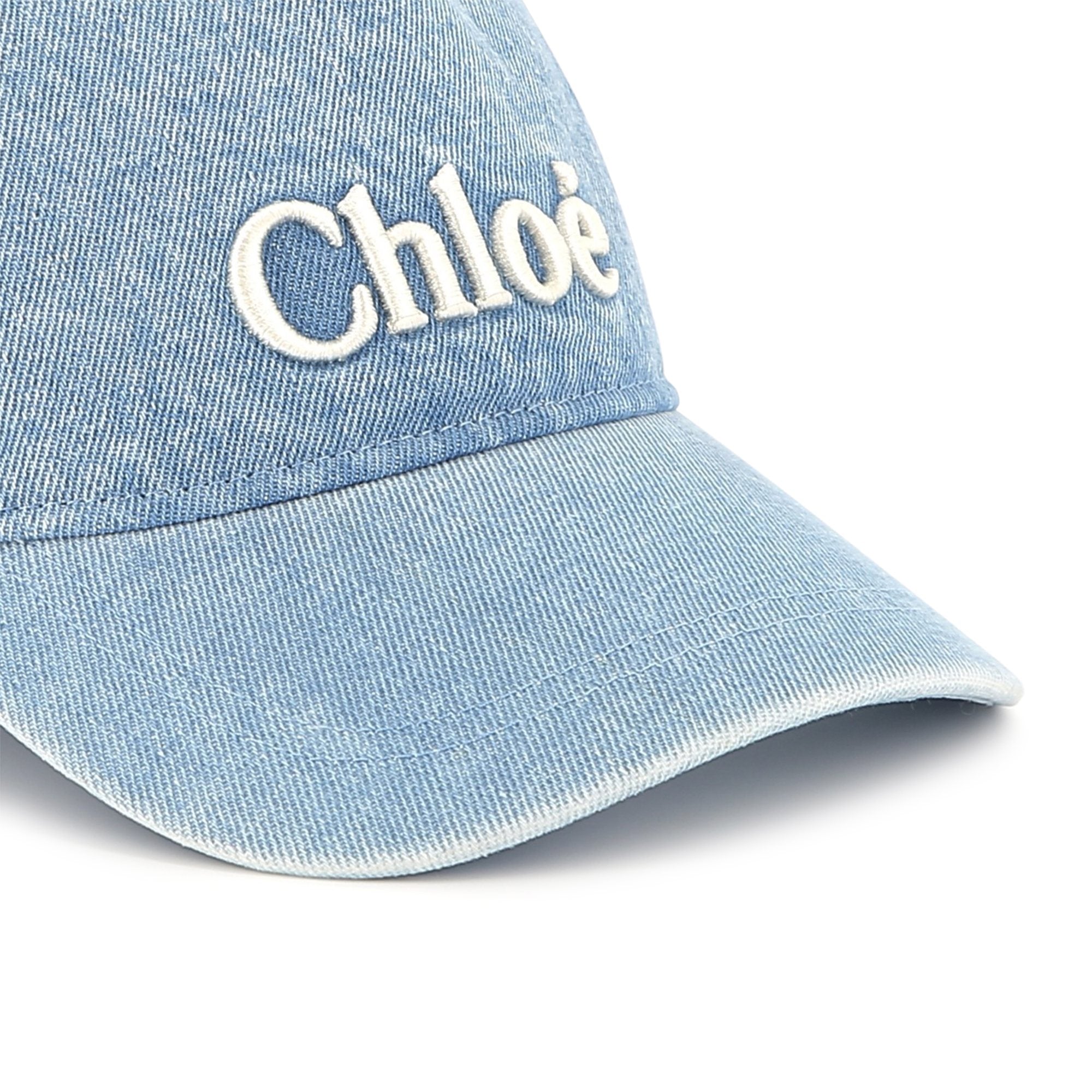 Girls Blue Logo Denim Cap