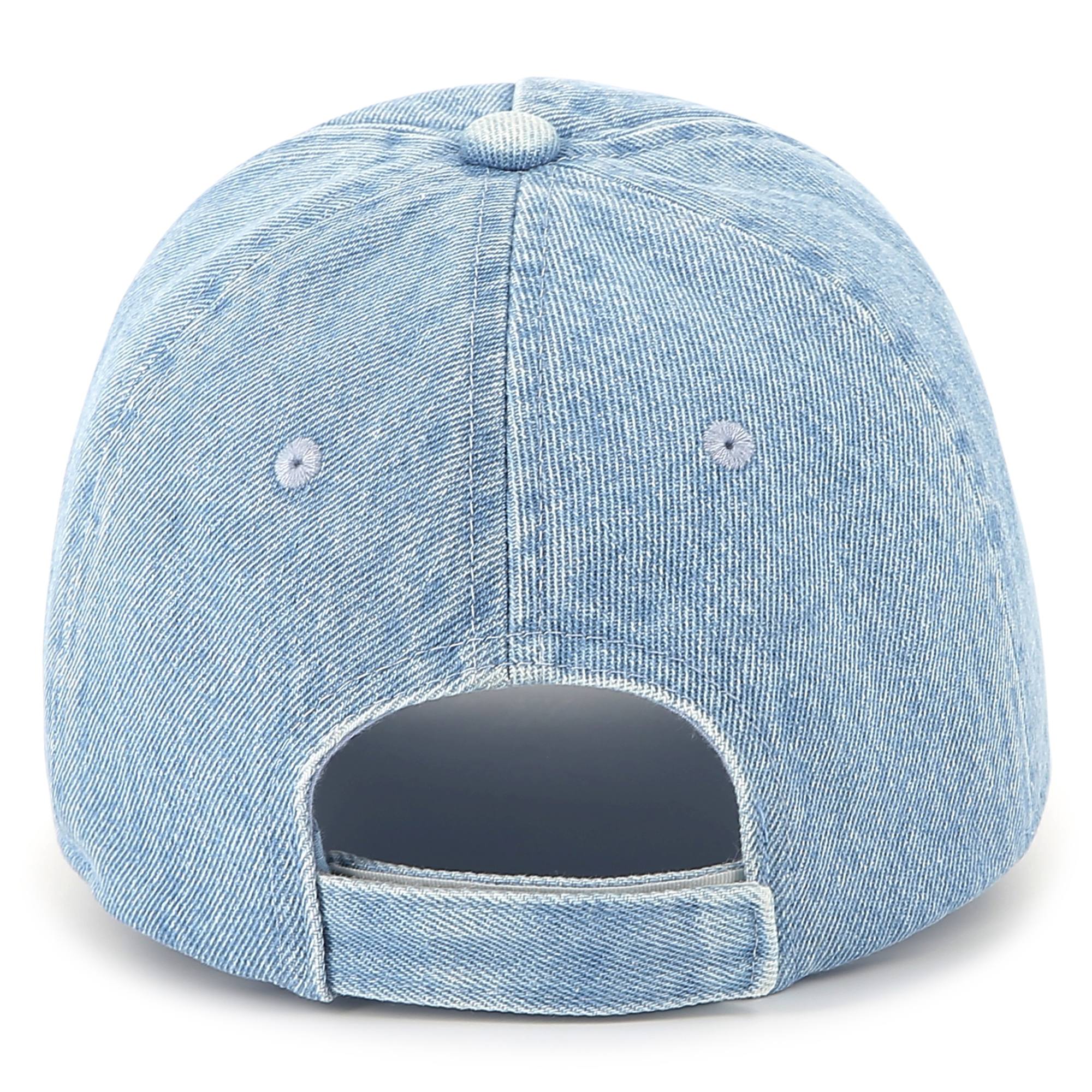 Girls Blue Logo Denim Cap