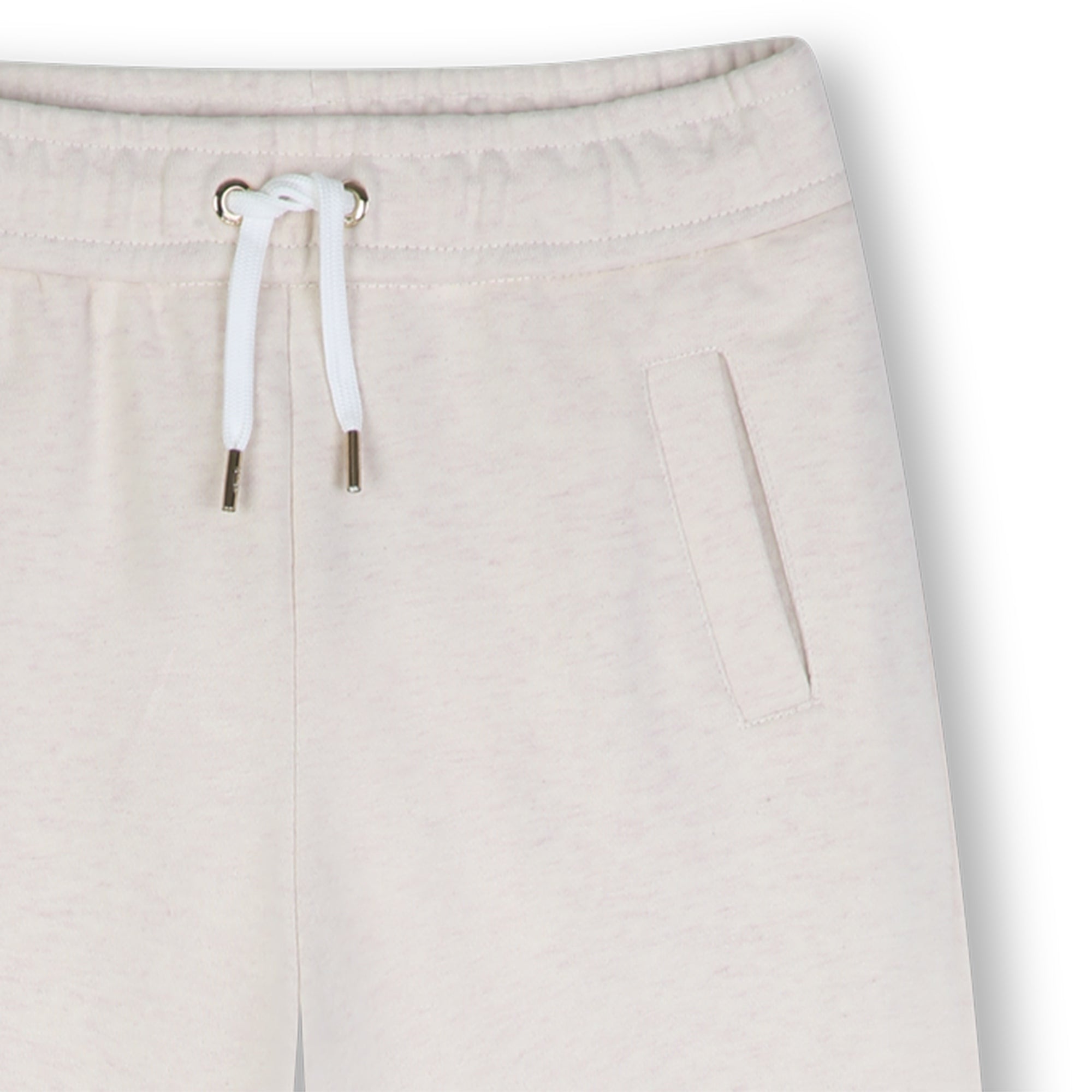 Girls Beige Cotton Trousers