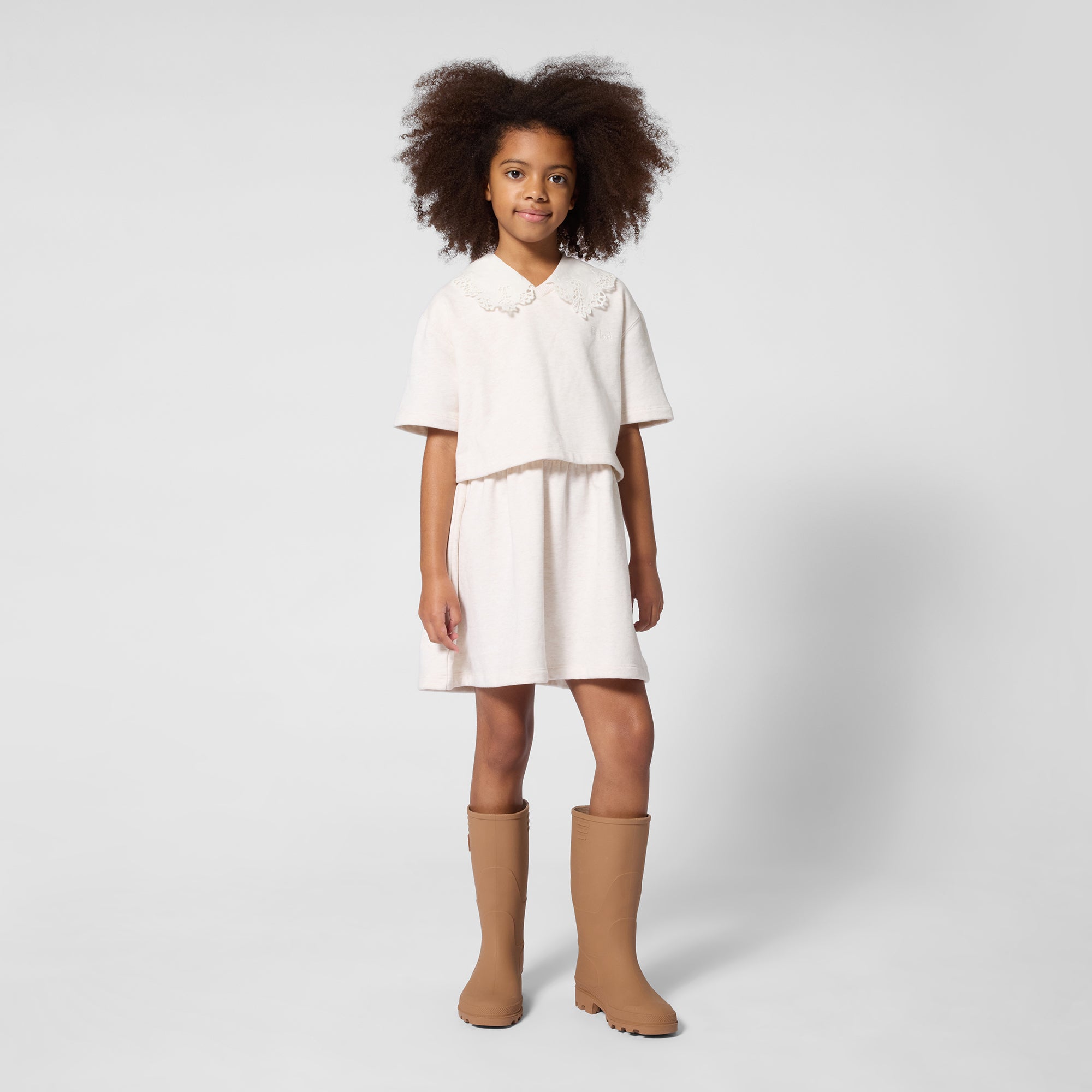 Girls Brown Rain Boots
