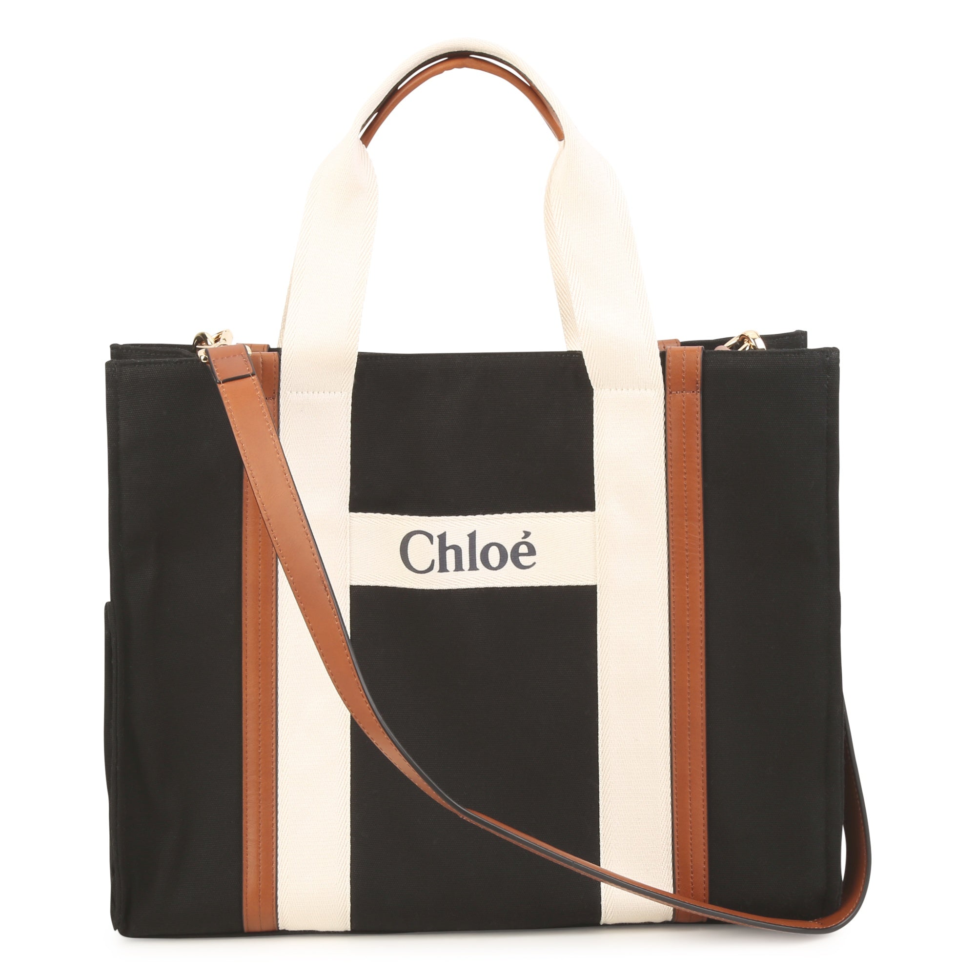Girls Black Logo Handbag