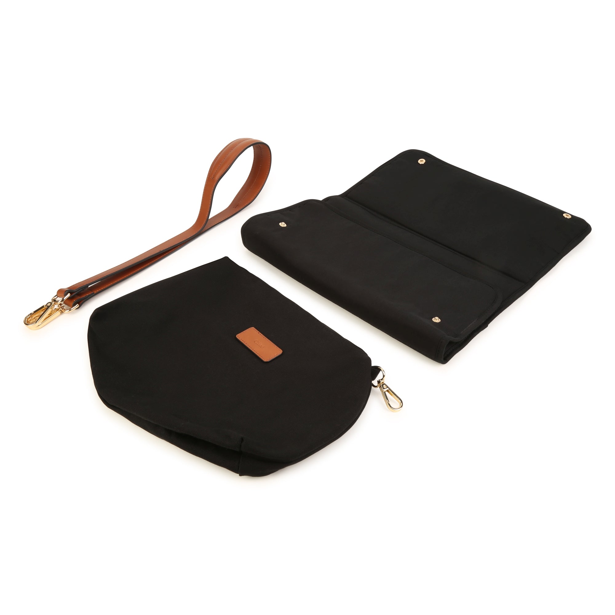 Girls Black Logo Handbag