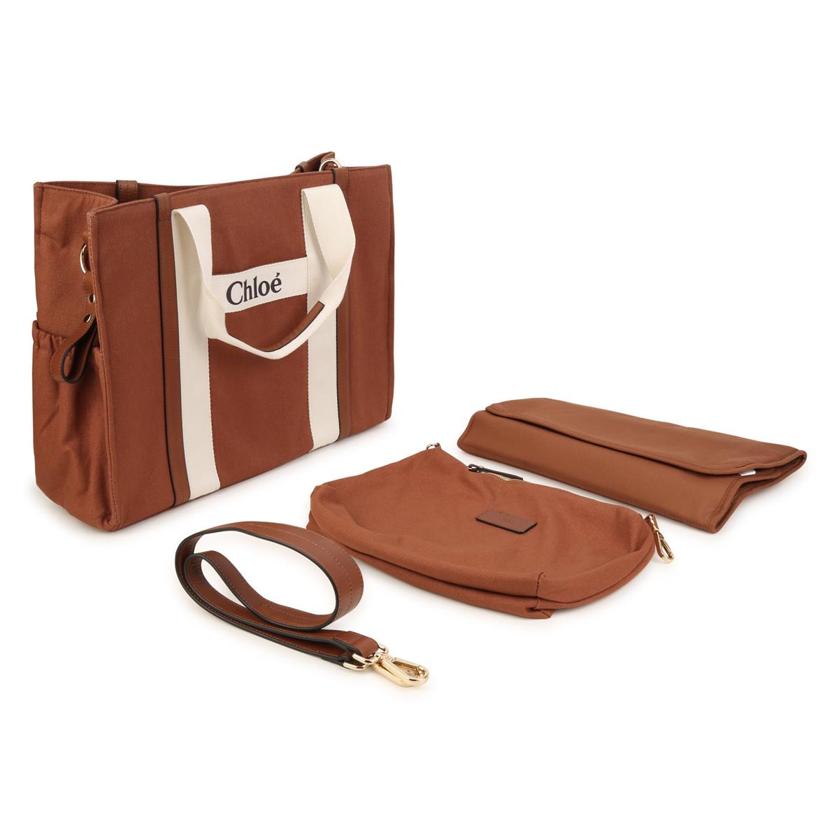 Girls Brown Logo Handbag(43x15x34cm)