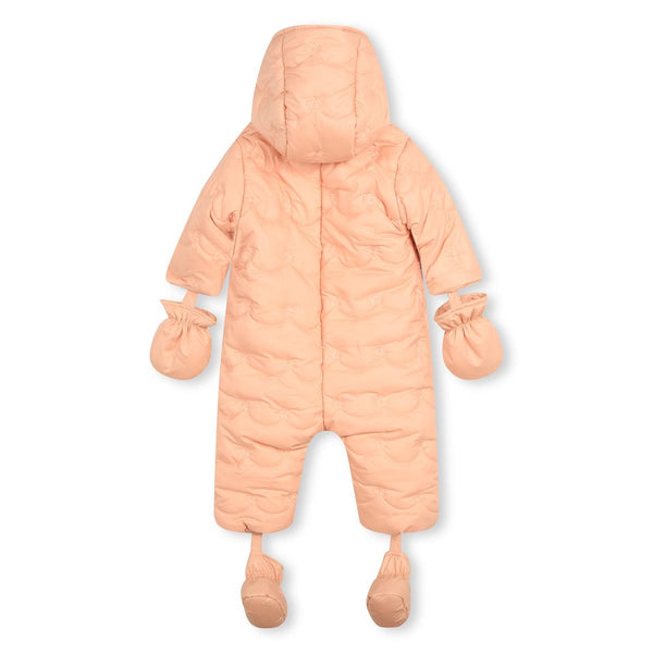 Baby Girls Pink Padded Babysuit