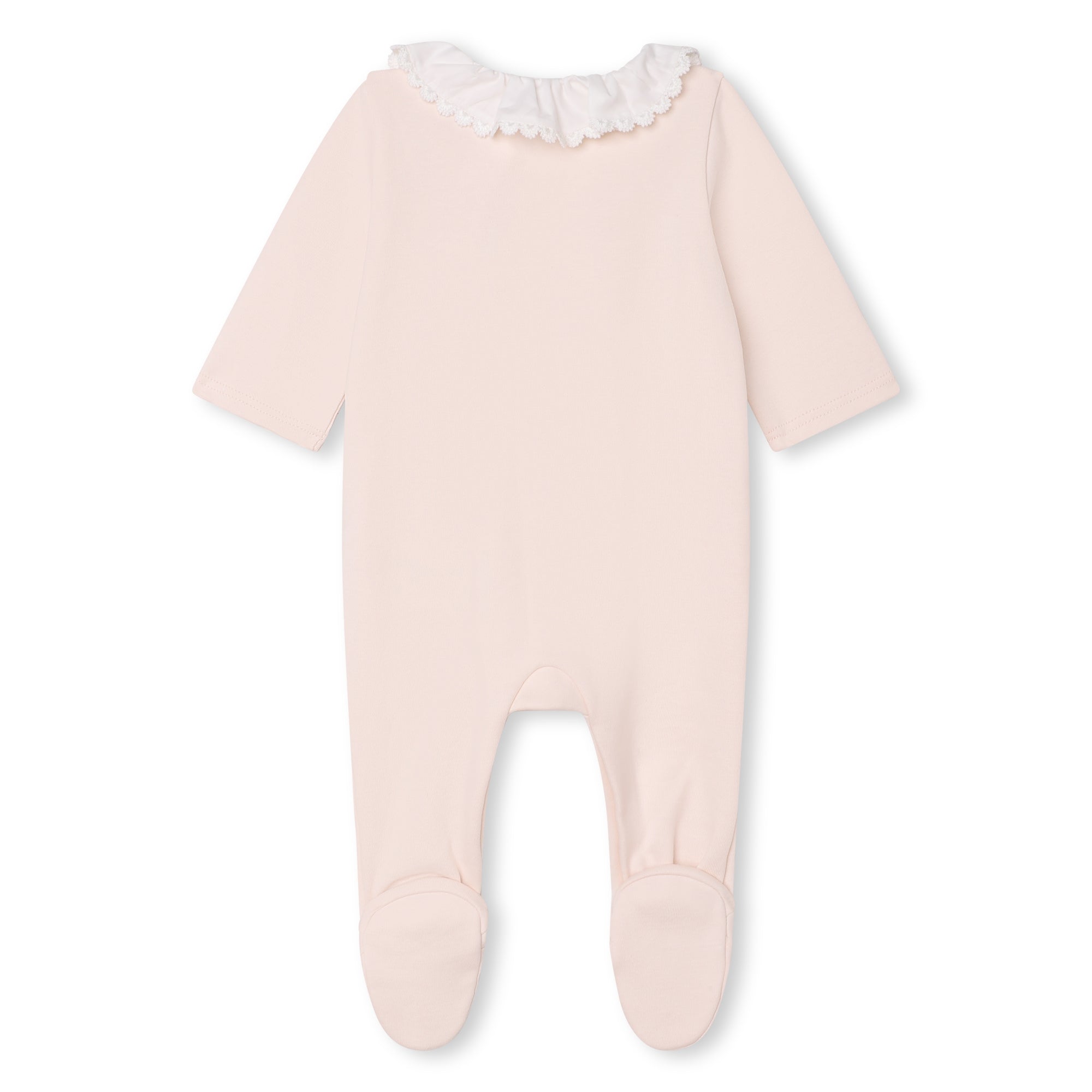 Baby Girls Light Pink Cotton Babysuit Set