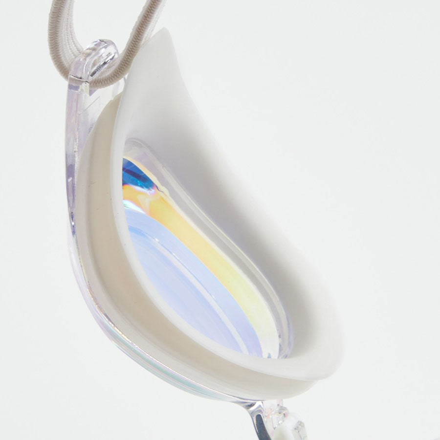 Adult White Rubber Ring Racing Goggles(CAIN_CLRD)