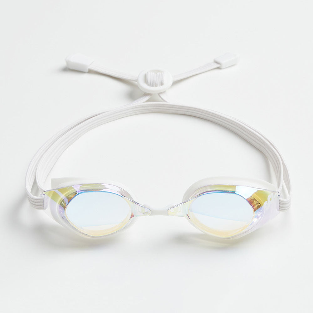 Adult White Rubber Ring Racing Goggles(CAIN_CLRD)