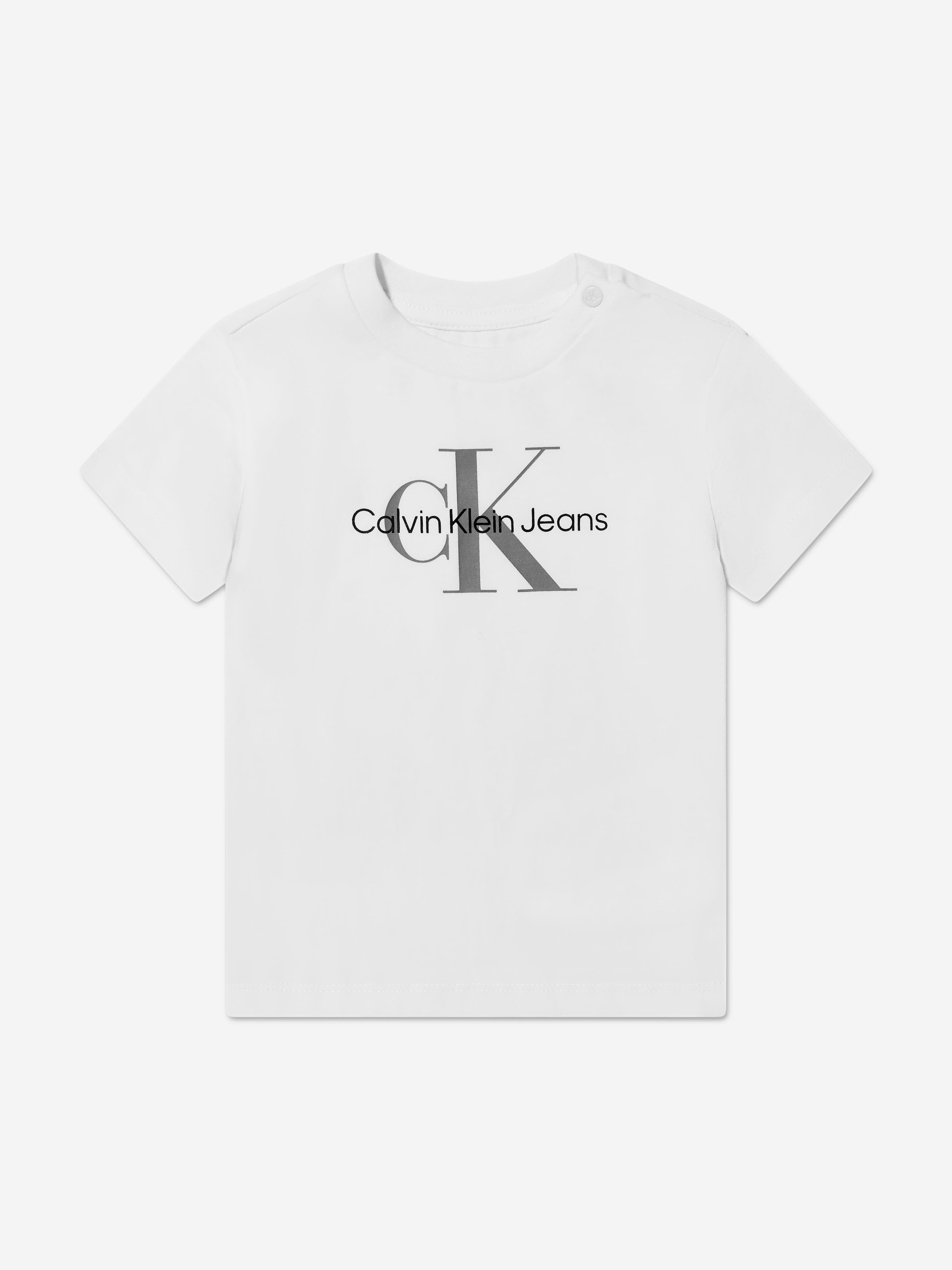 Calvin Klein Baby Monogram T-Shirt in White