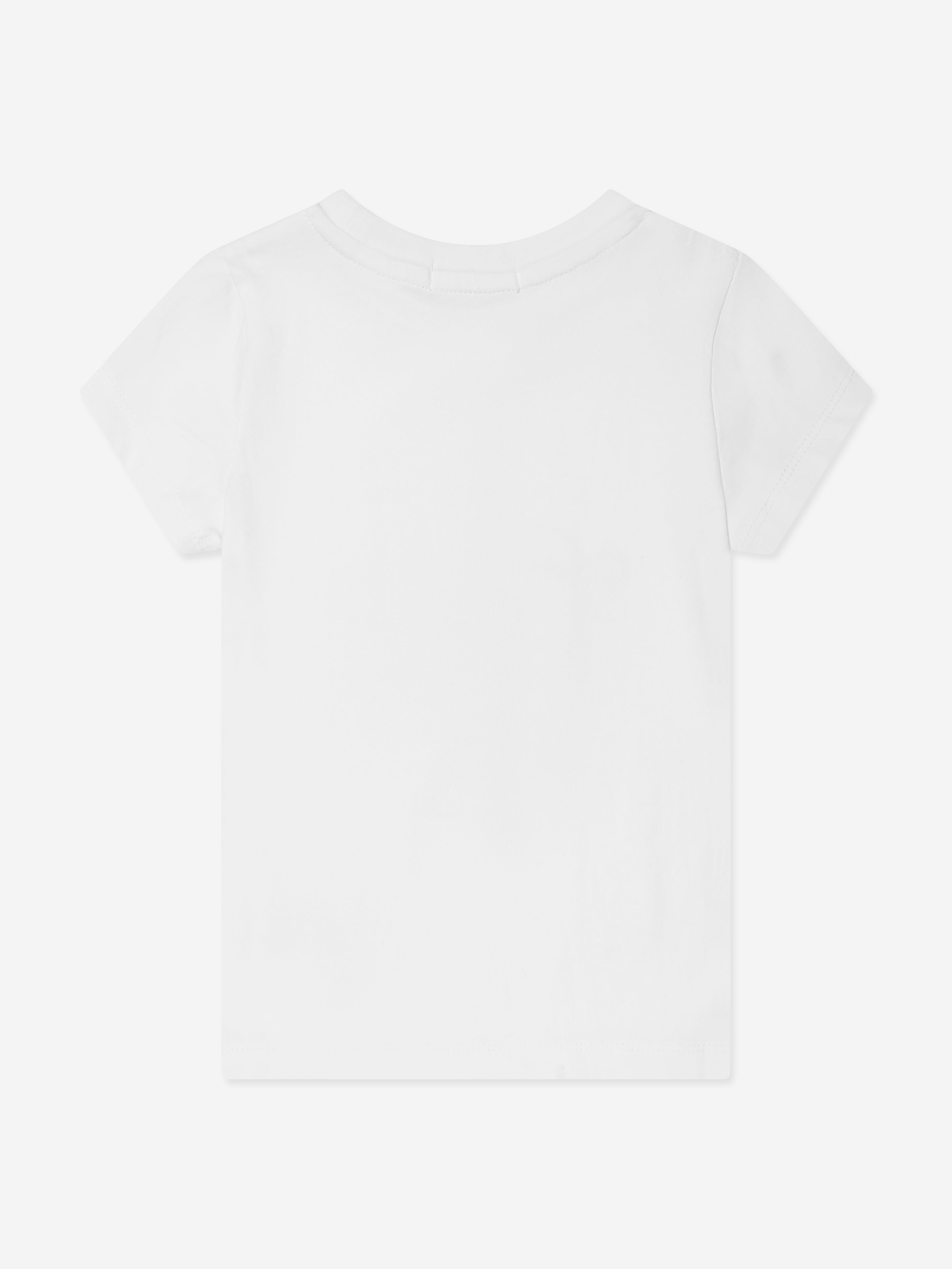 Calvin Klein Girls Monogram Repeat Slim T-Shirt in White